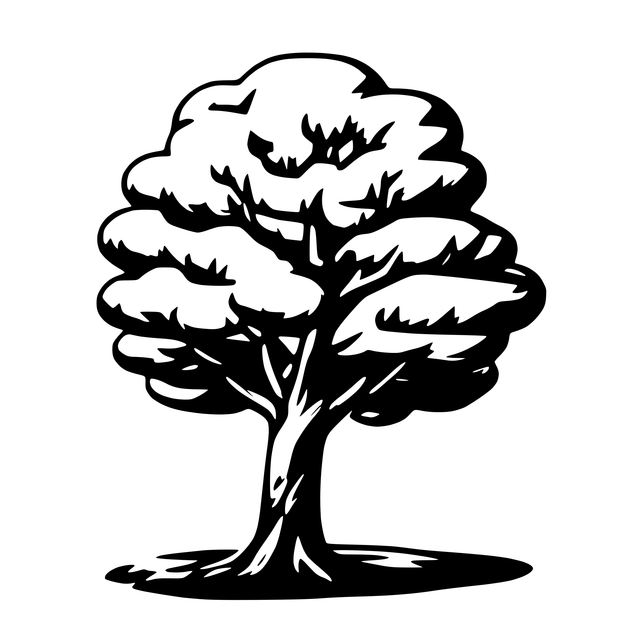 AI-generated SVG of a tree