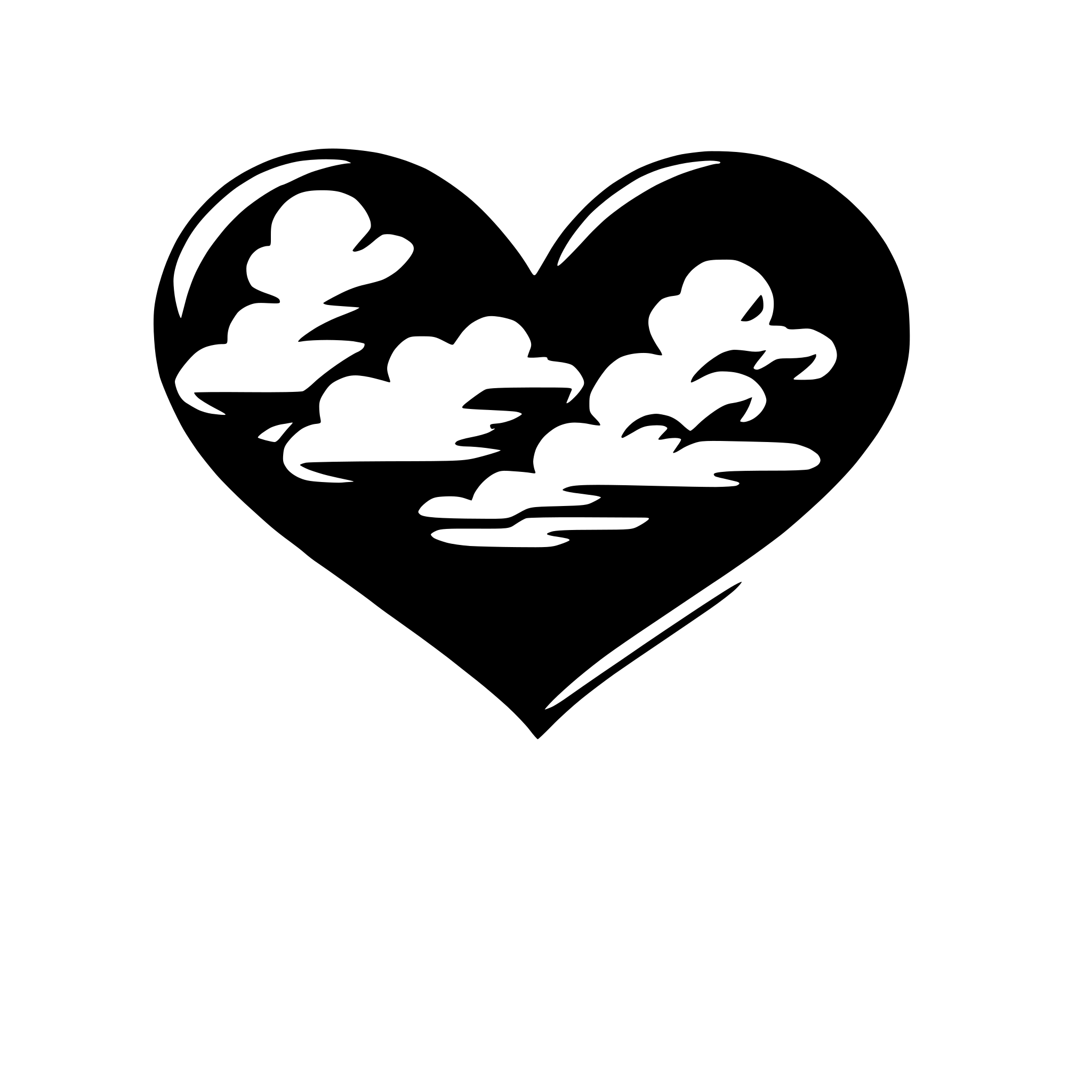 AI-generated SVG of 'heart-shaped clouds'