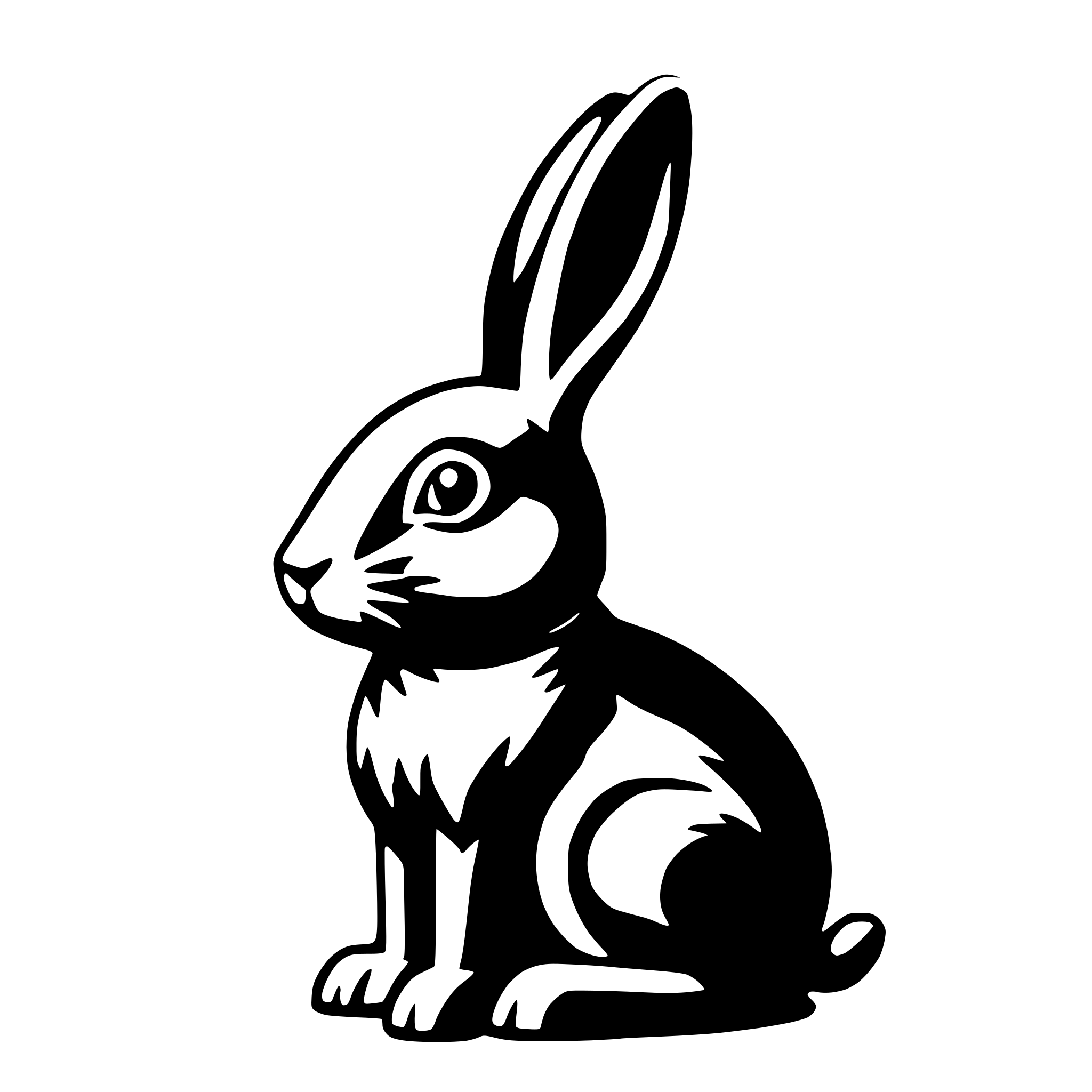 AI-generated SVG of 'chocolate bunny'