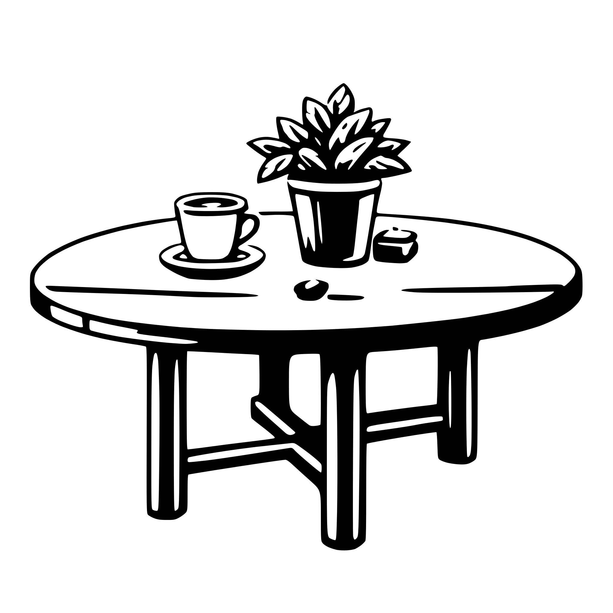 AI-generated SVG of 'coffee table'