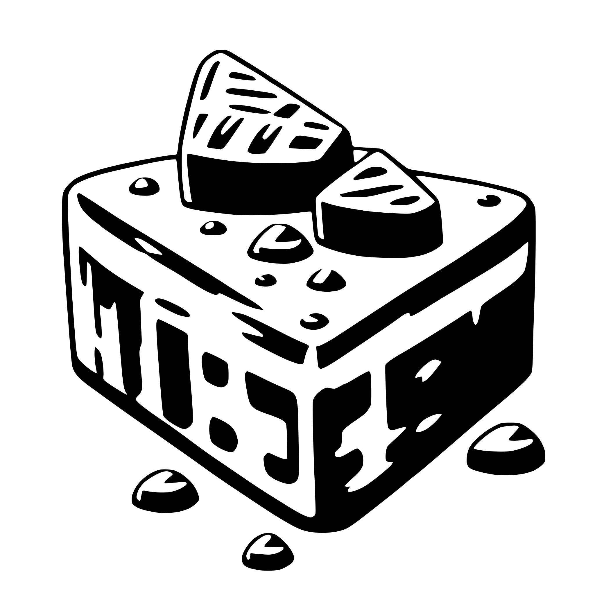 AI-generated SVG of 'toffee'