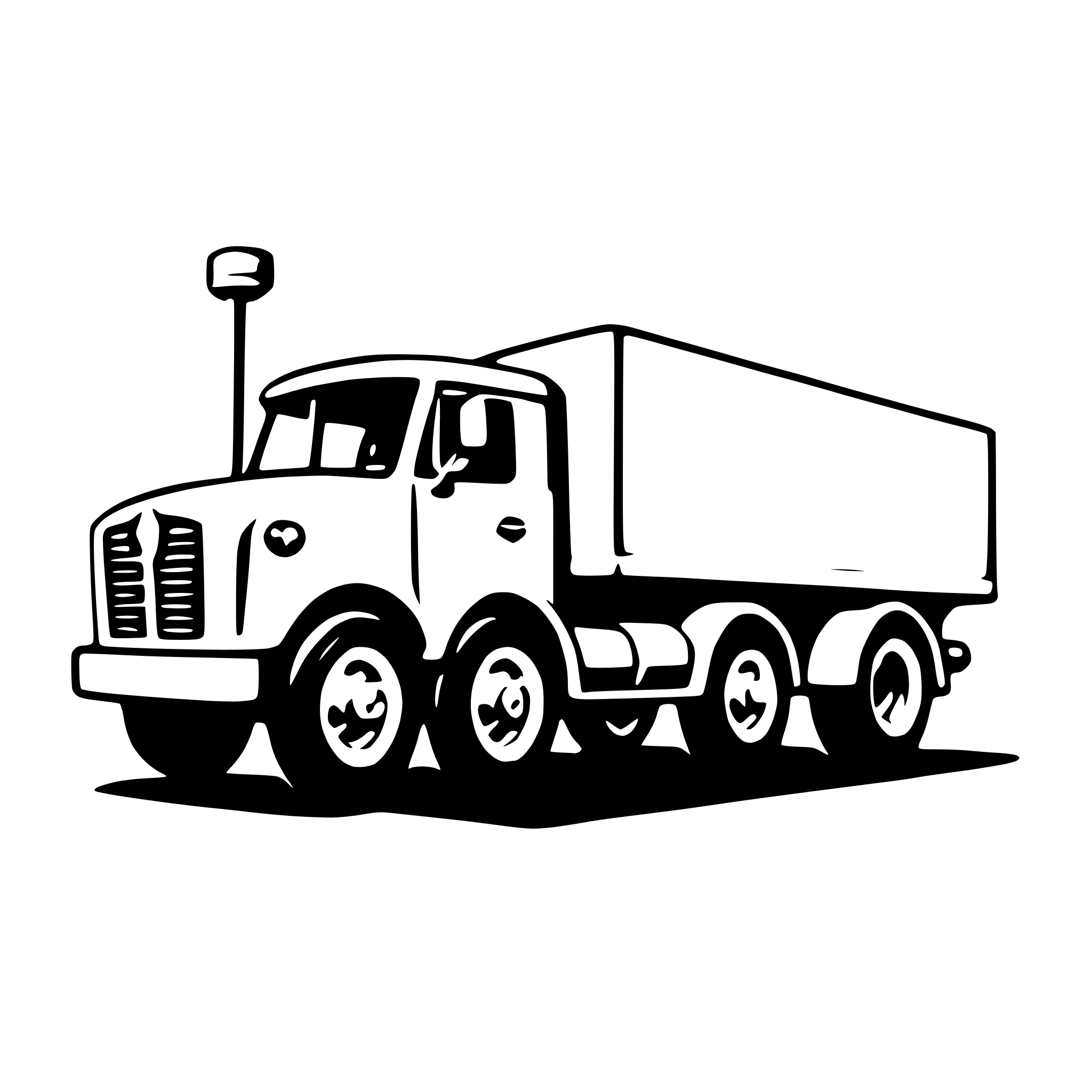AI-generated SVG of 'flatbed truck'