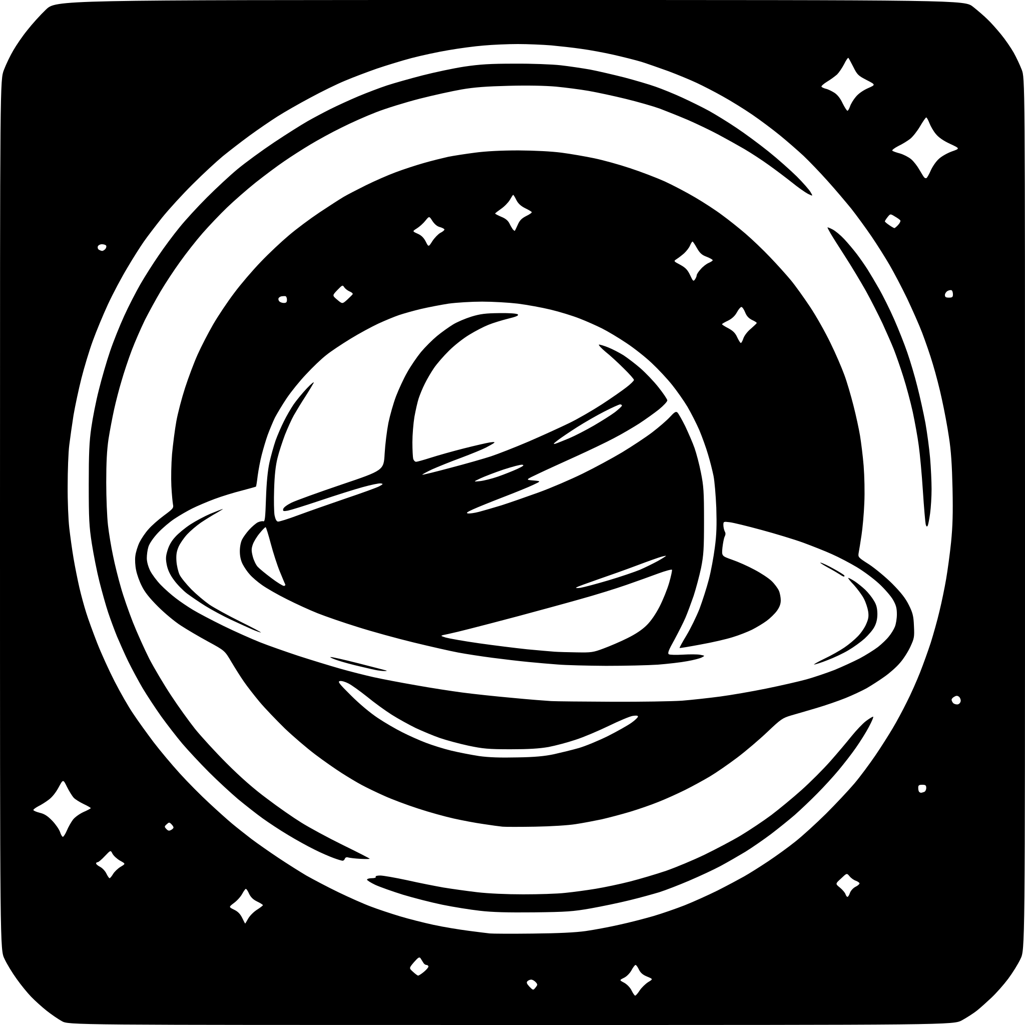AI-generated SVG of a saturn and rings