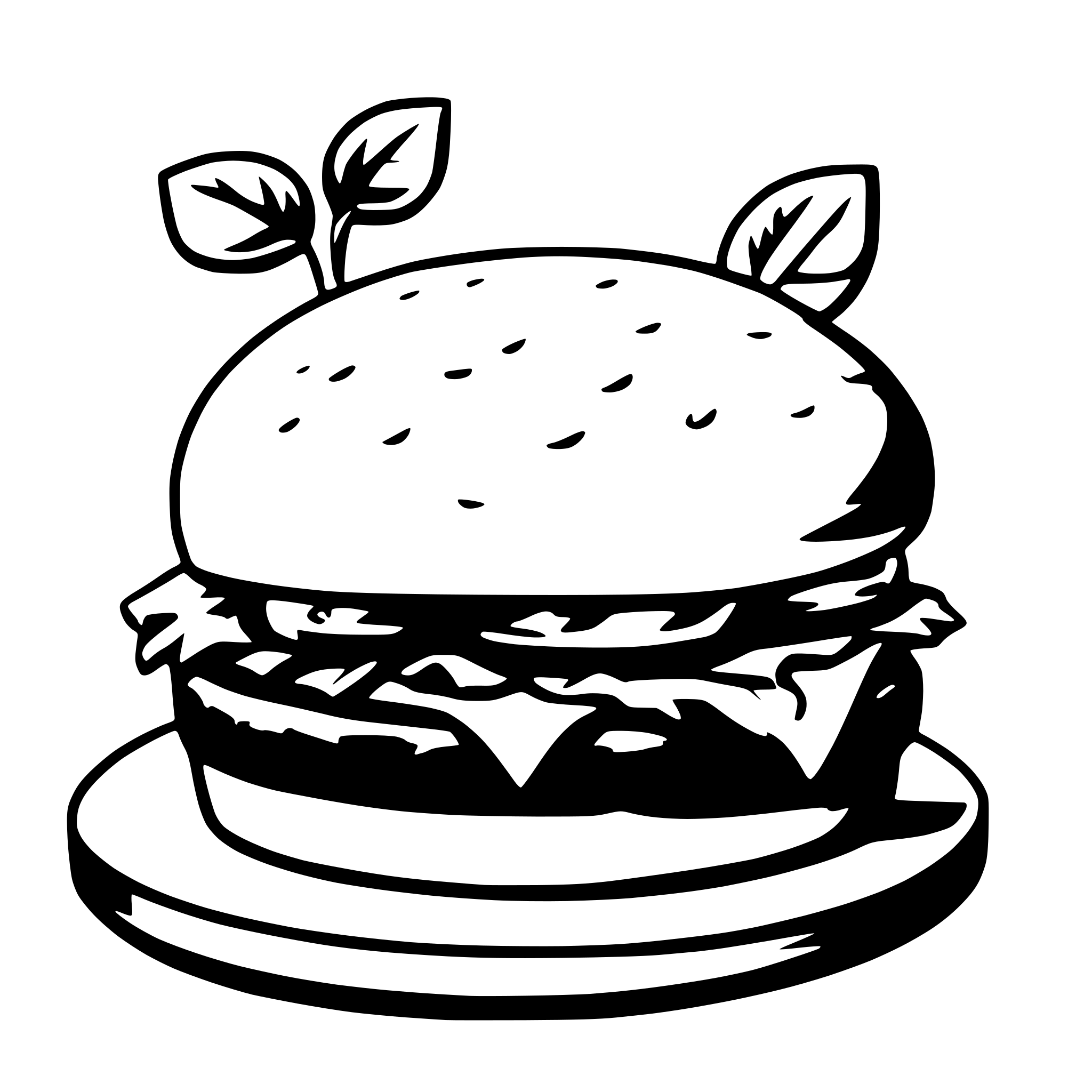 AI-generated SVG of a hamburger and fries