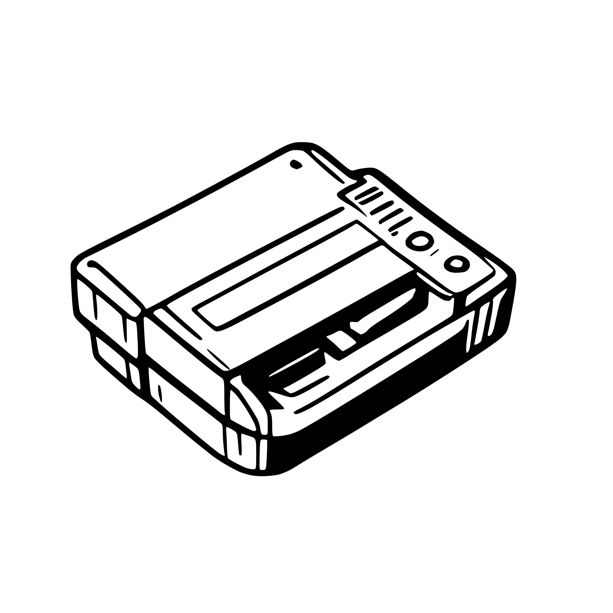 AI-generated SVG of 'ink cartridge blue'