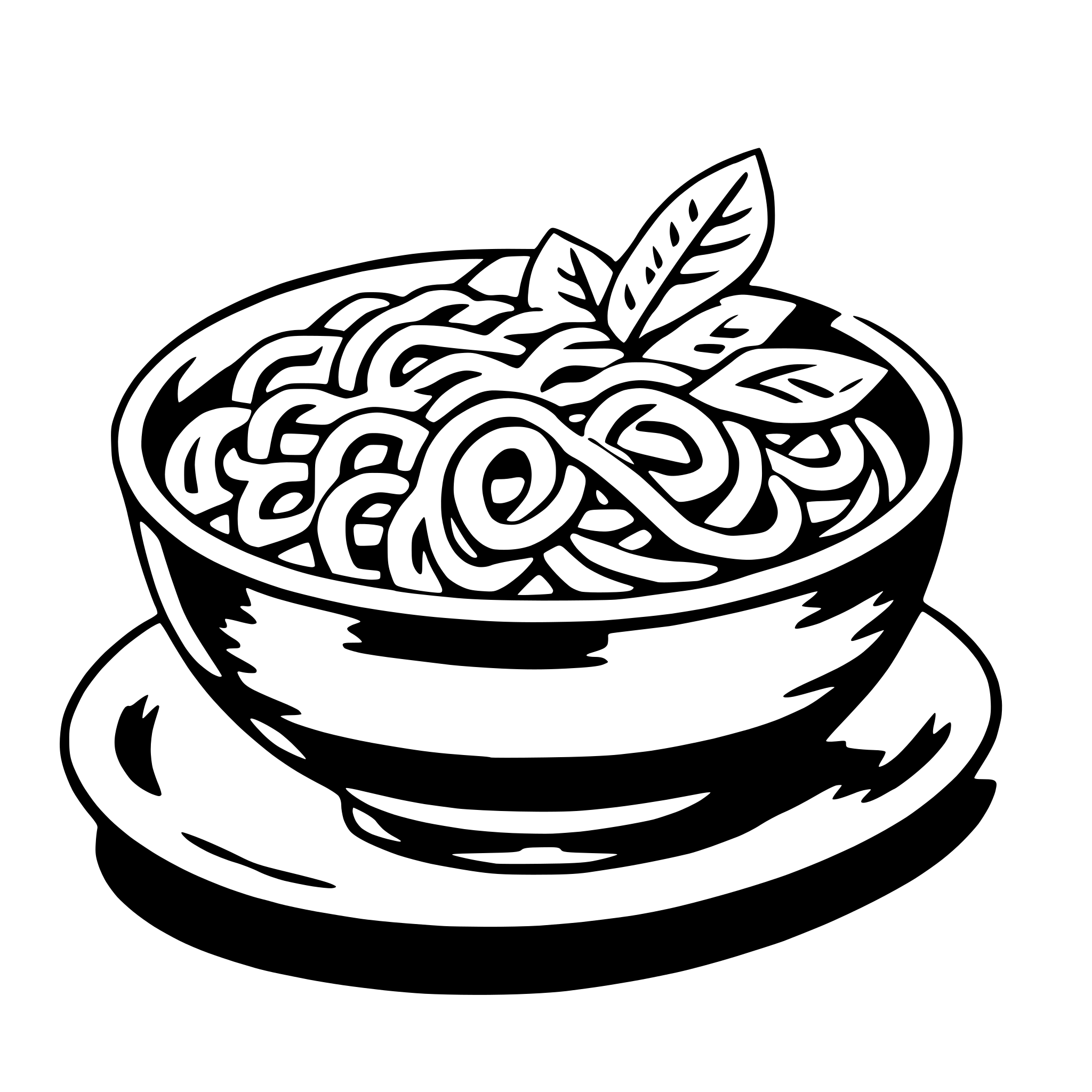 AI-generated SVG of 'noodles'