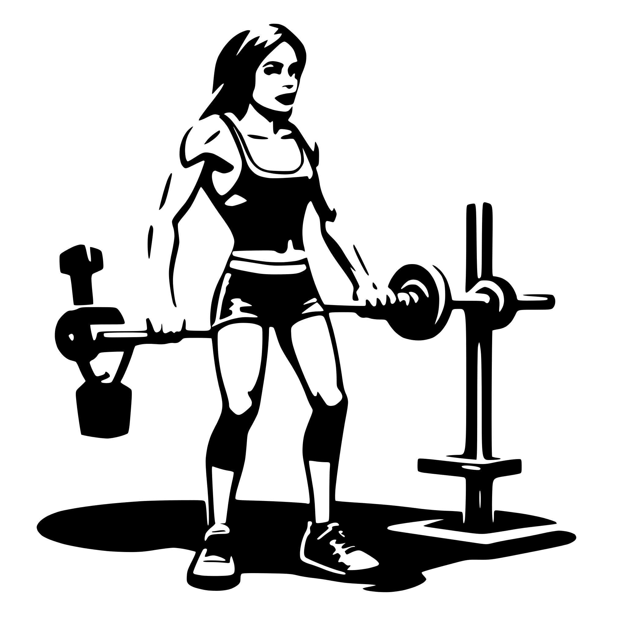 AI-generated SVG of 'crossfit'