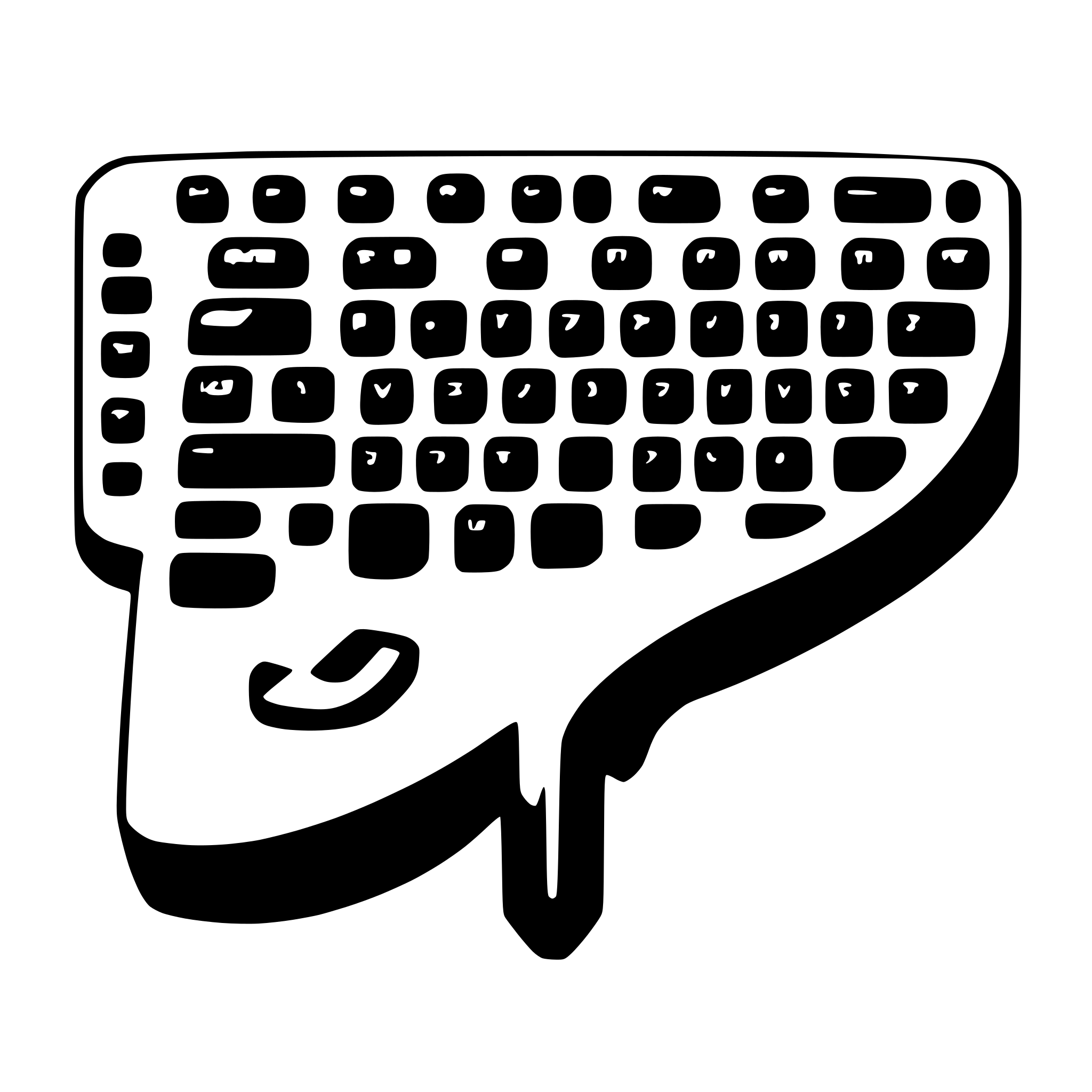 AI-generated SVG of a keyboard