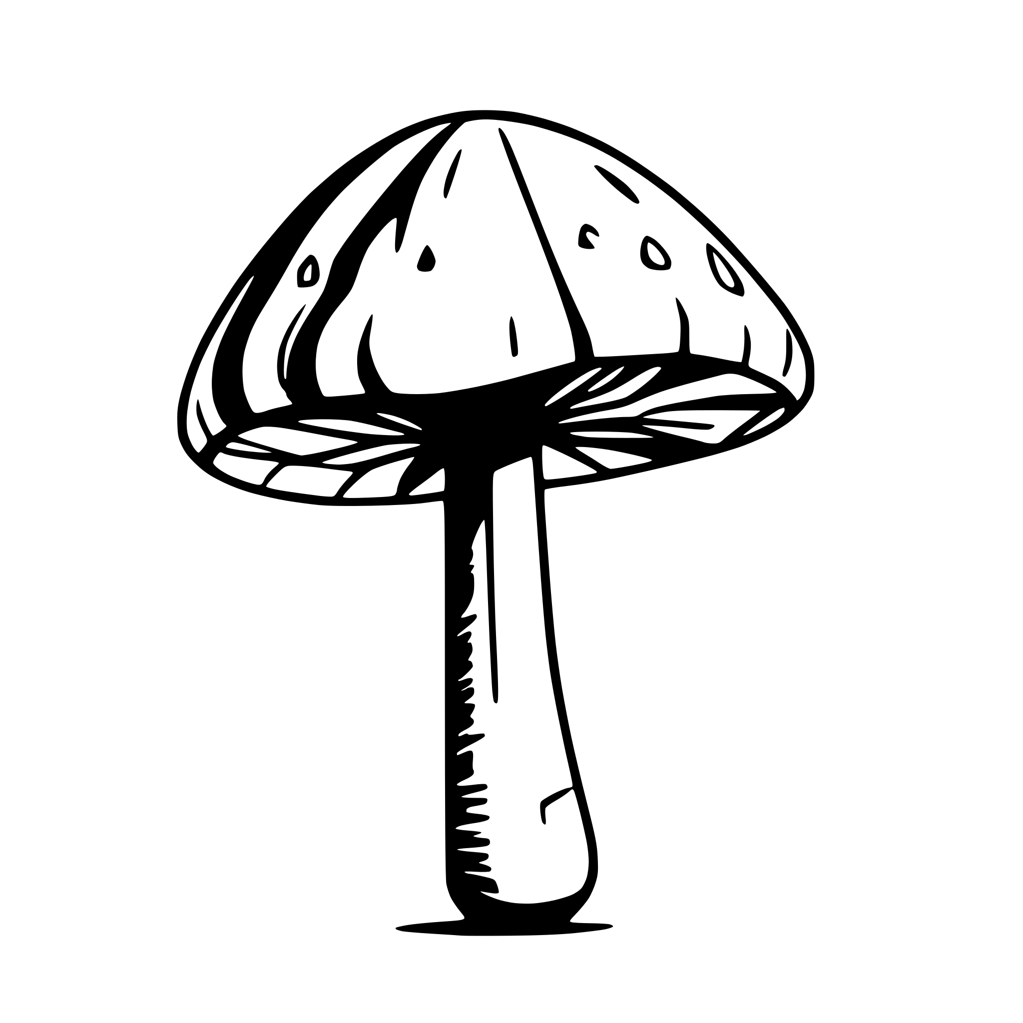 AI-generated SVG of 'mushrooms parabol antenna'