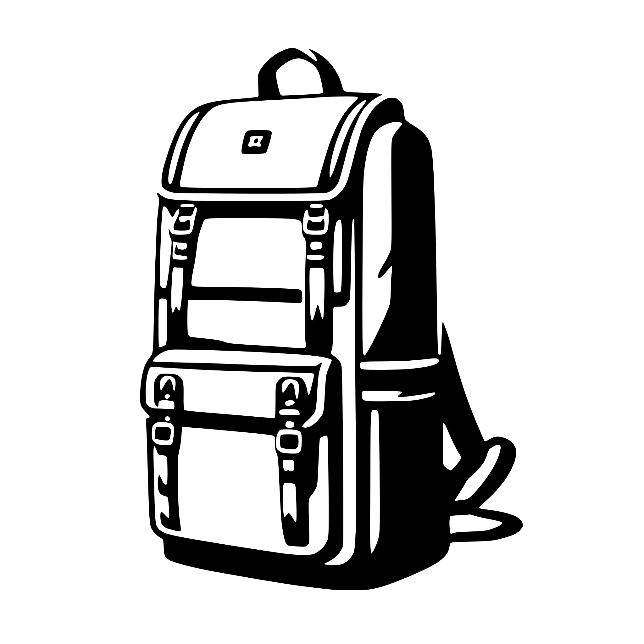 AI-generated SVG of a backpack