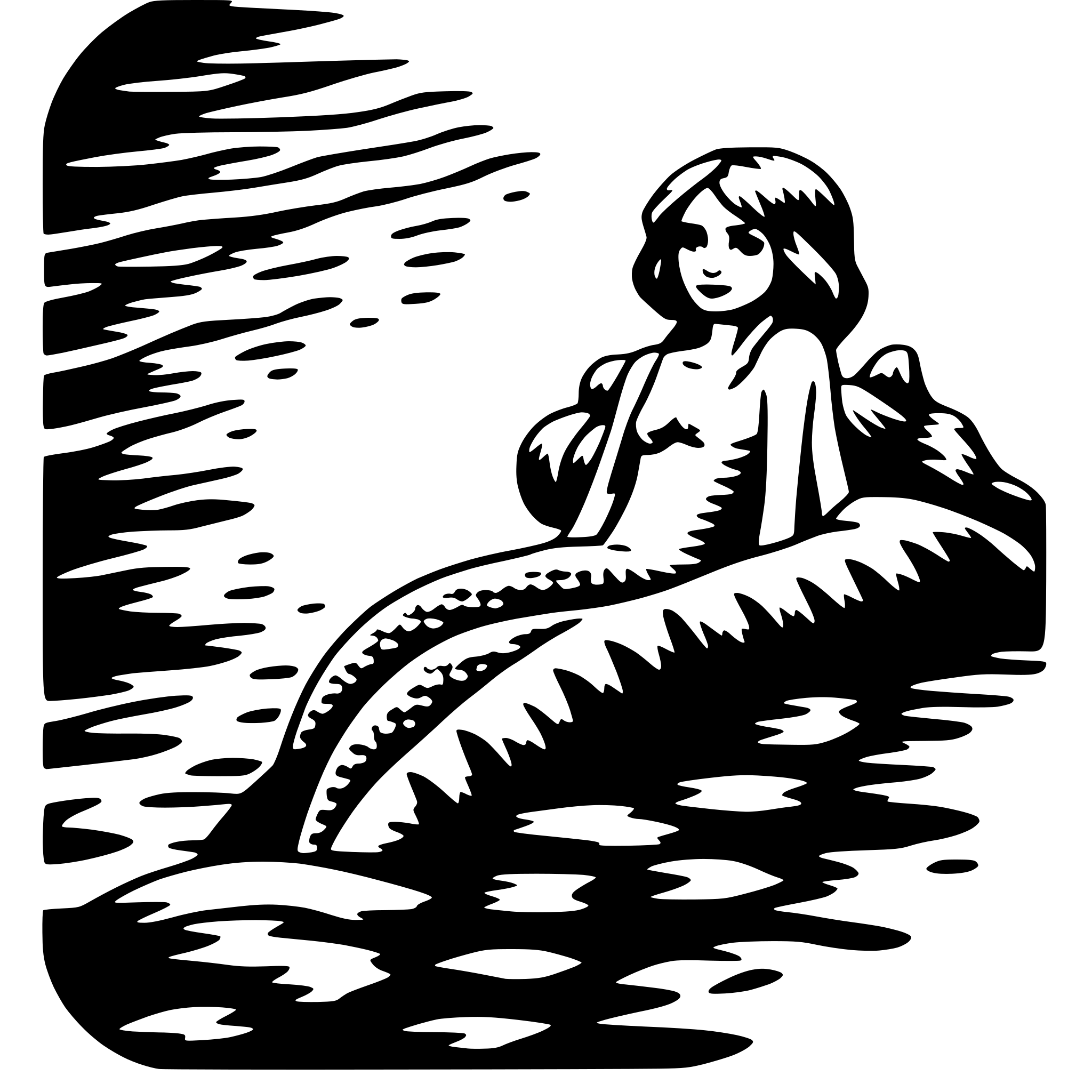 AI-generated SVG of a mermaid scales