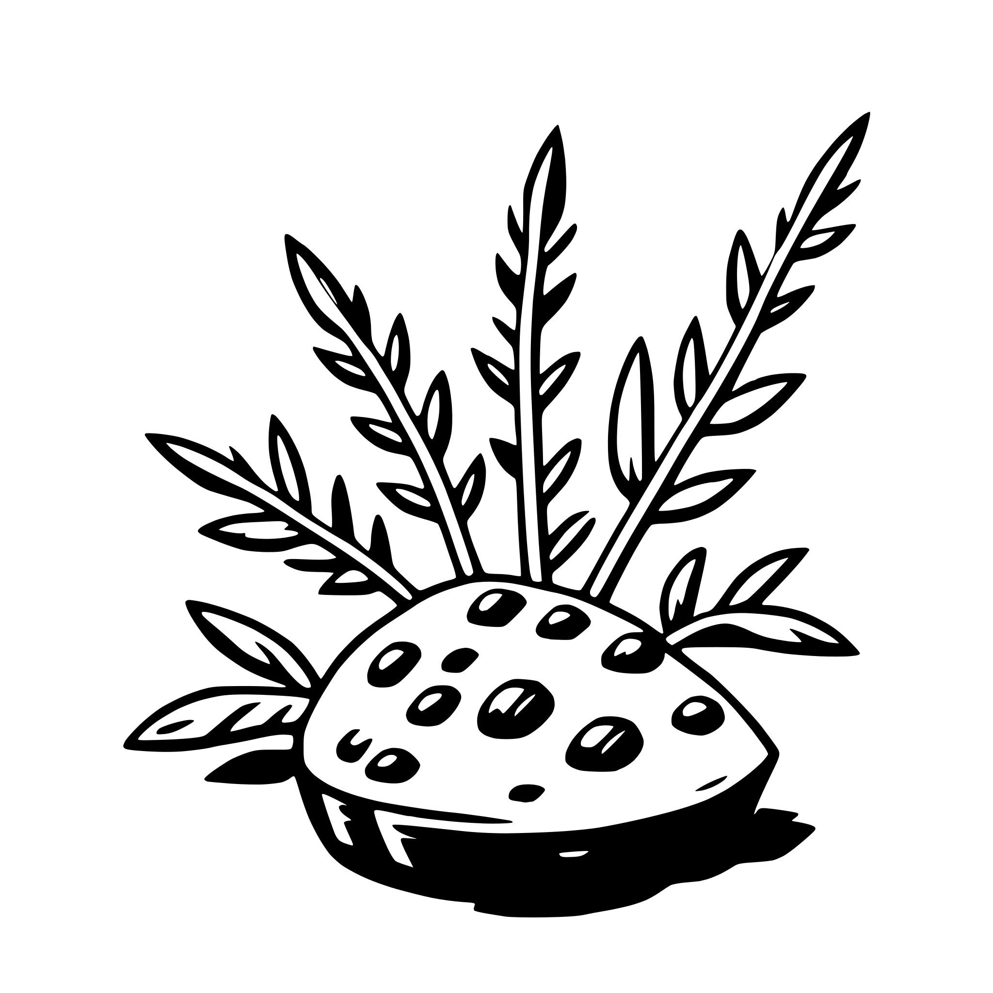 AI-generated SVG of a rosemary