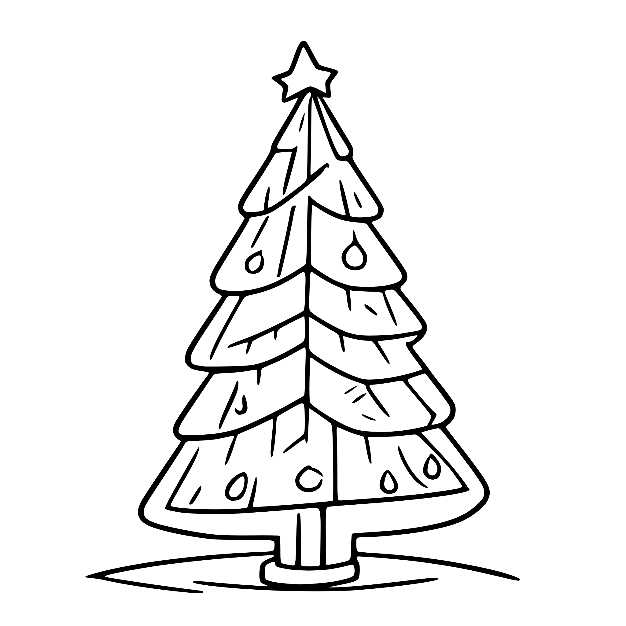 AI-generated SVG of 'Christmas tree with lights'