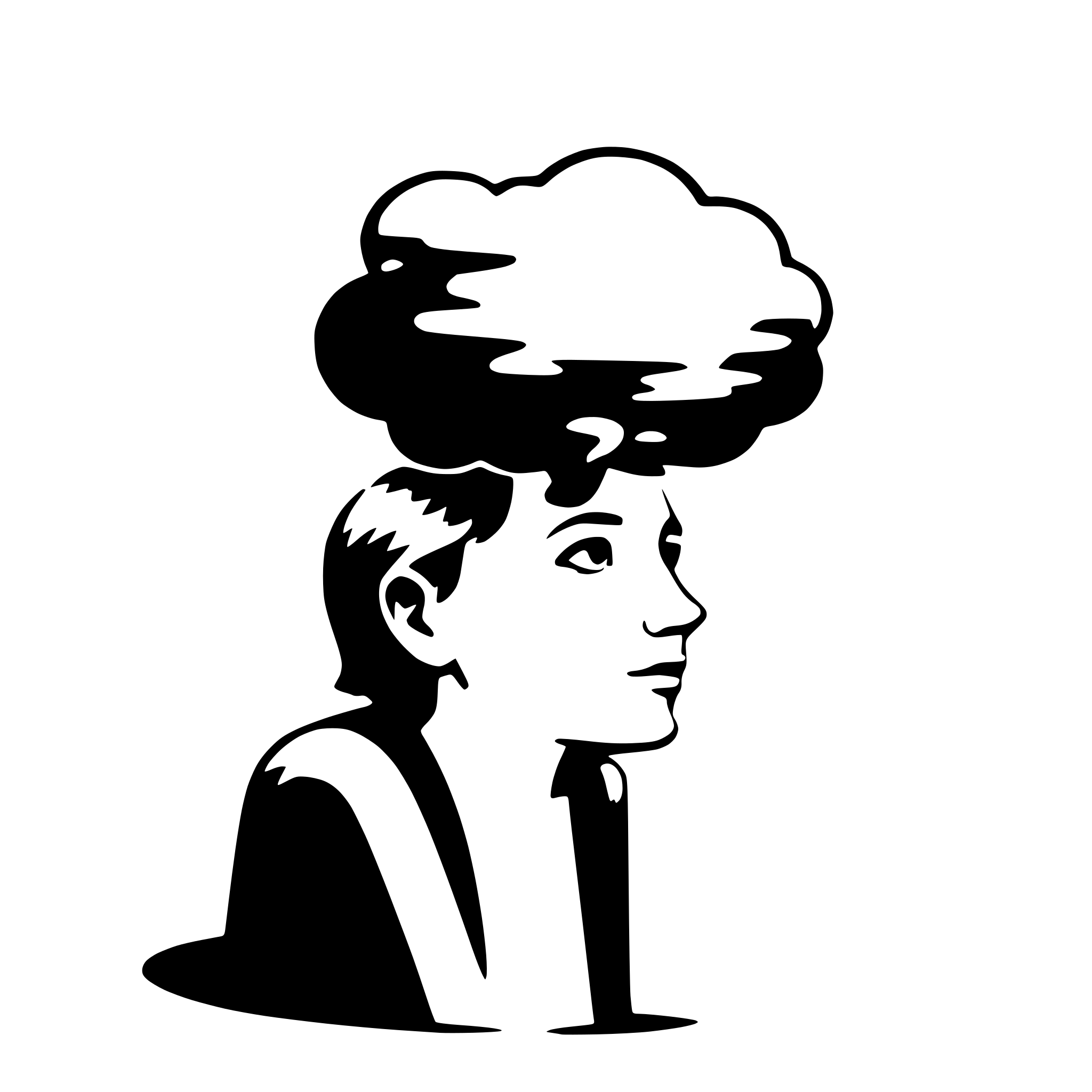 AI-generated SVG of a thought bubble