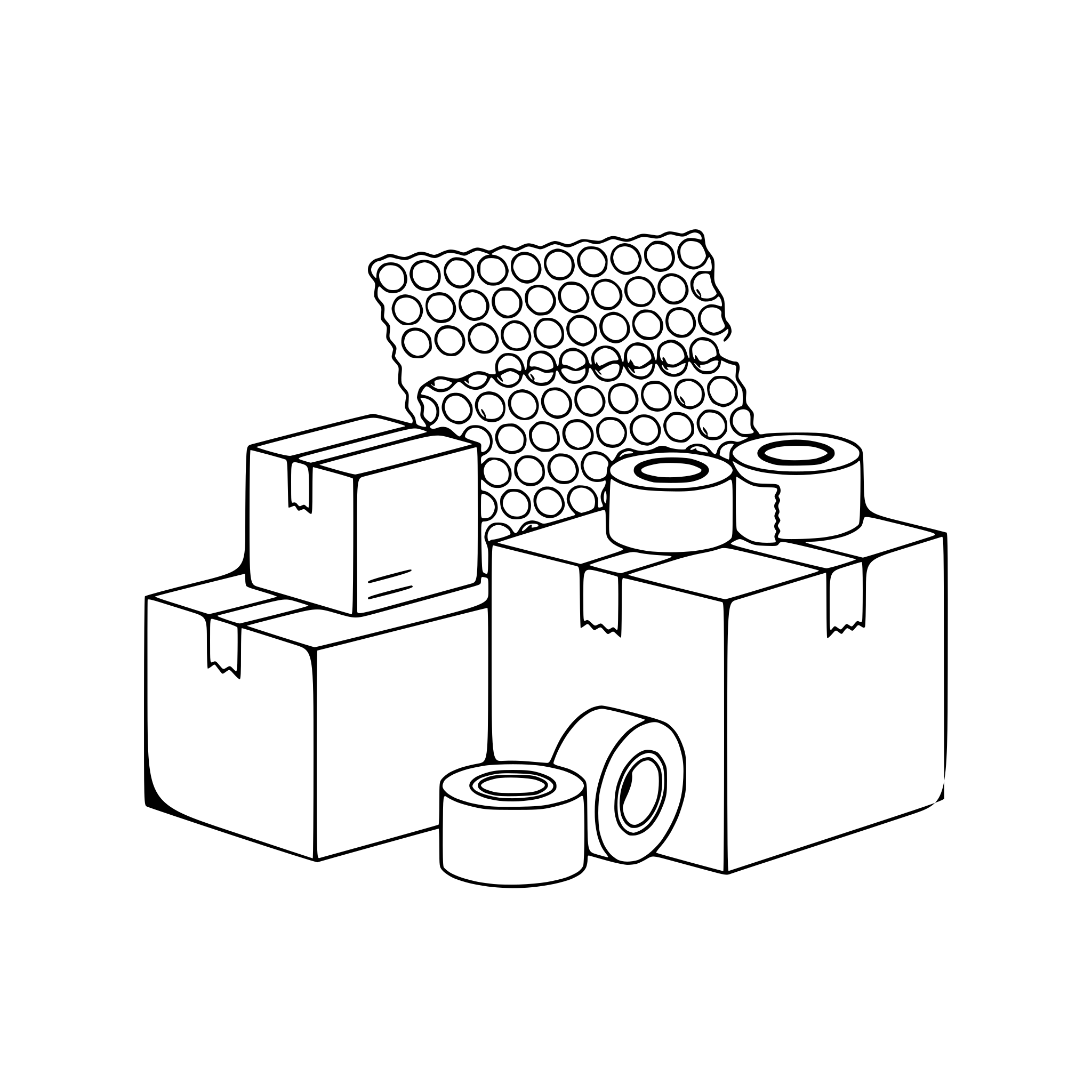 SVG Bundle for 'packing materials' | AI-Generated Vector Graphics
