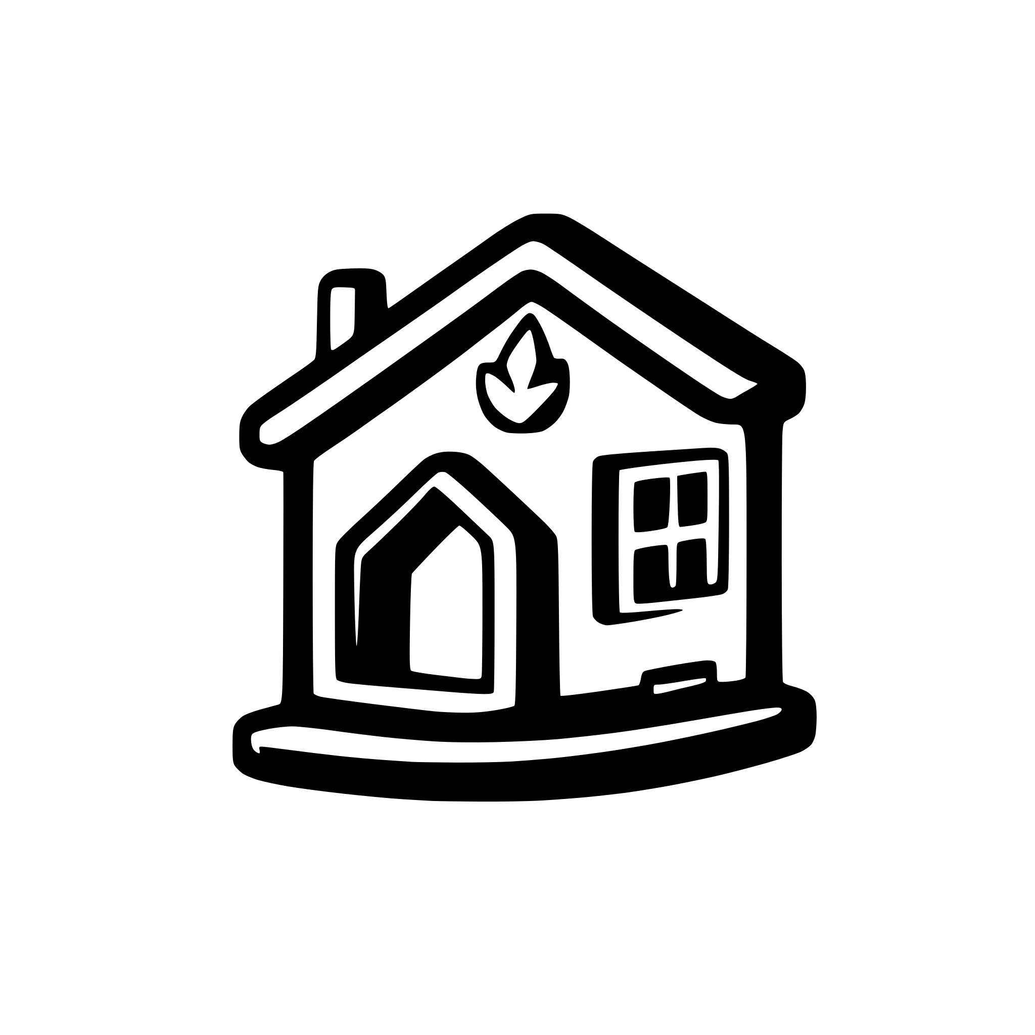 AI-generated SVG of a Home 2d icon