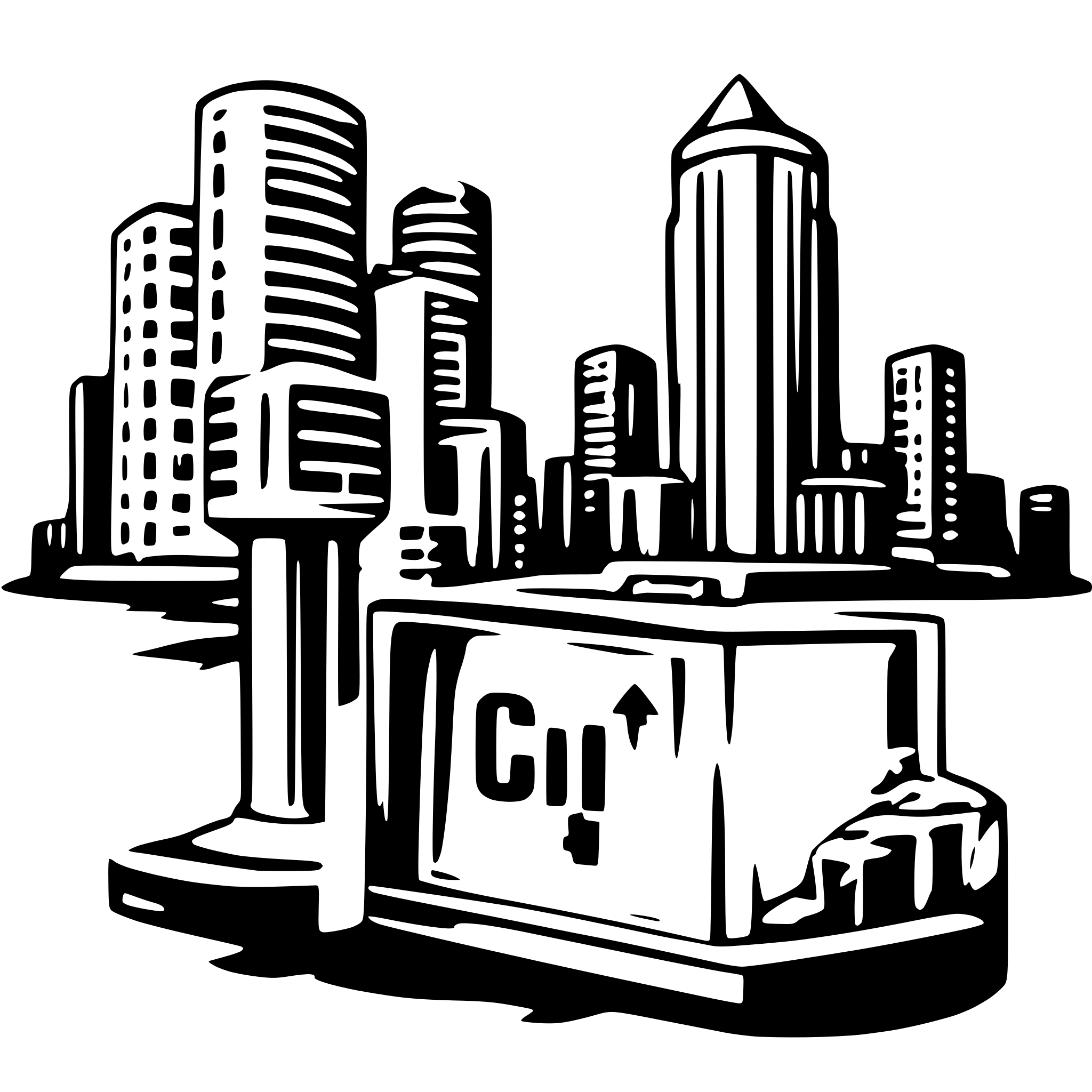 AI-generated SVG of a memphis based it cost optimization