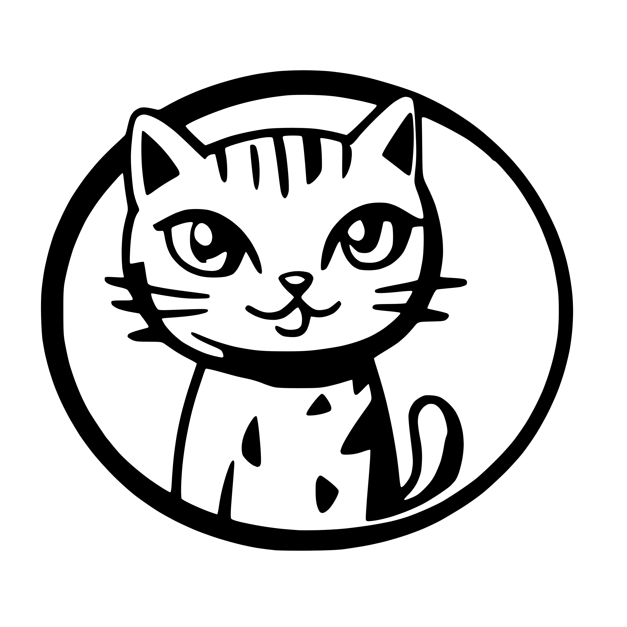 AI-generated SVG of a cat tabby Its eyes are closed (making a please eye)and its nose is pink. The background is blurred, making the cat the focal point of the image. The color is white, while there are a exclave a circle in ear to face which color orange in a front facing AI-generated SVG of a cat tabby Its eyes are closed (making a please eye)and its nose is pink. The background is blurred, making the cat the focal point of the image. The color is white, while there are a exclave a circle in ear to face which color orange in a front facing