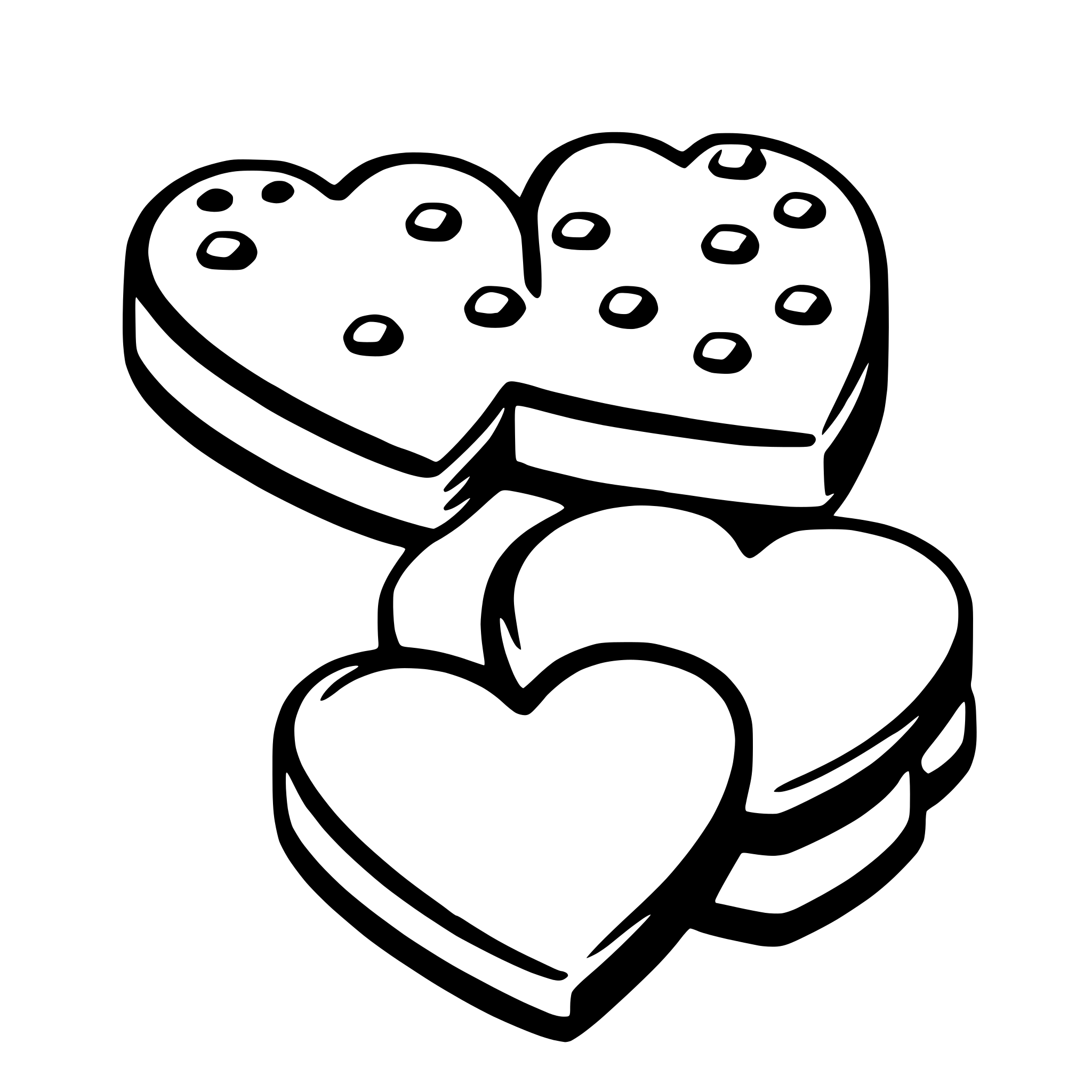 AI-generated SVG of 'valentine candy hearts'