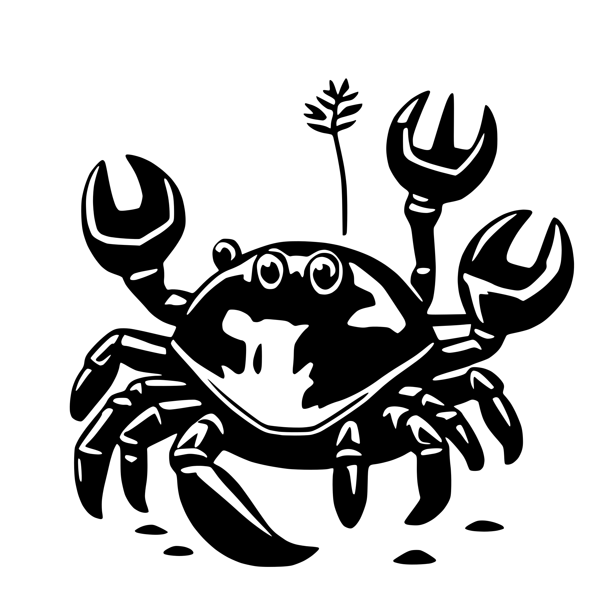 AI-generated SVG of a crabs