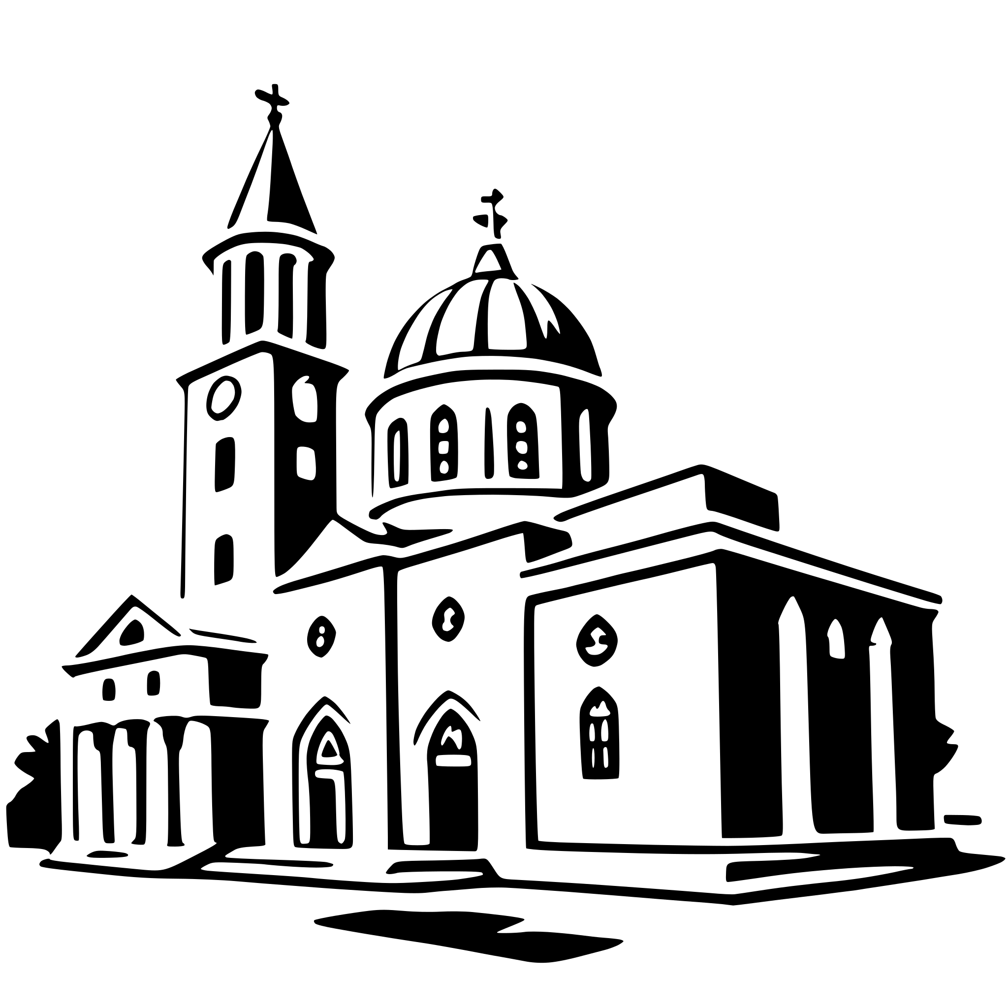 AI-generated SVG of a mark's basilica