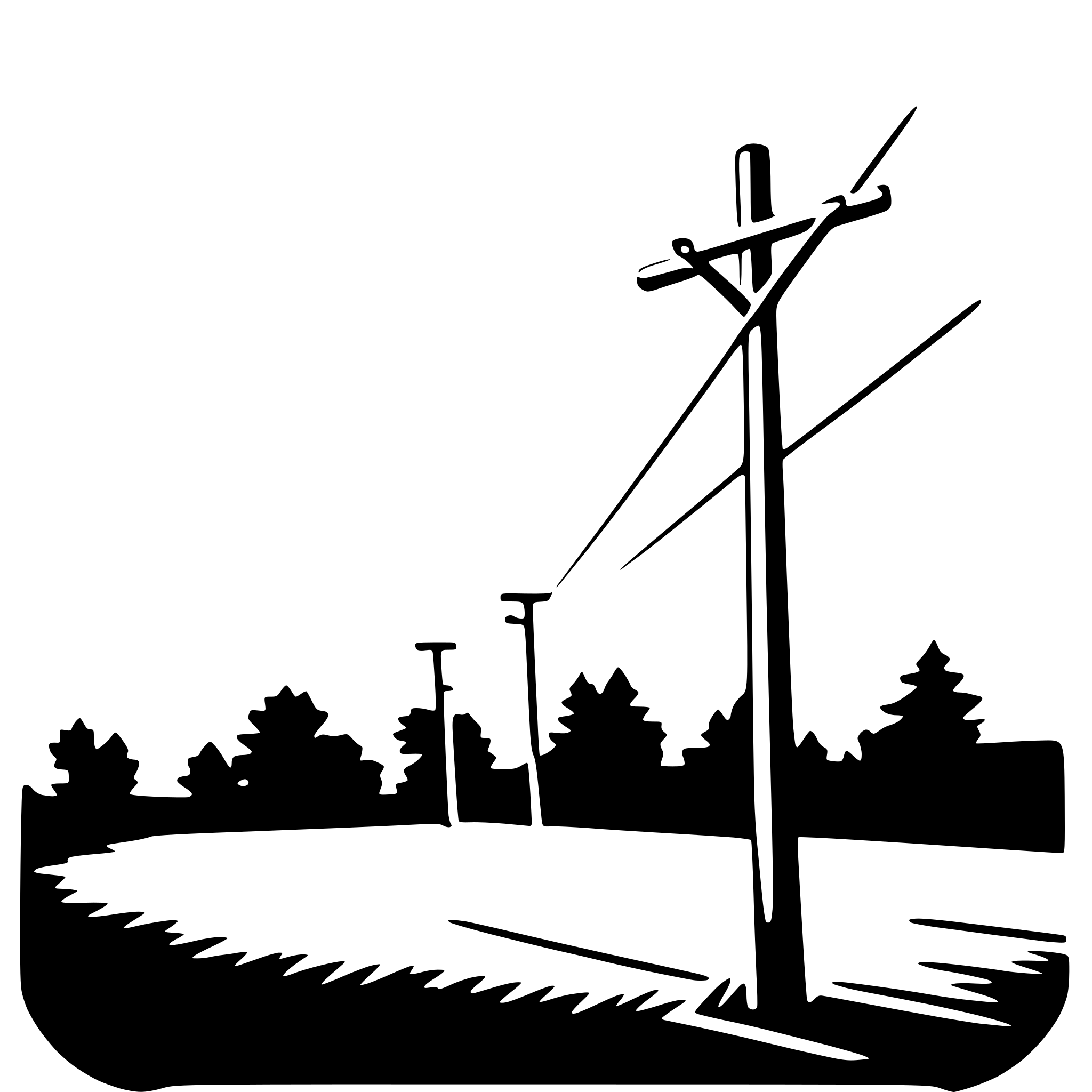 AI-generated SVG of 'utility pole'