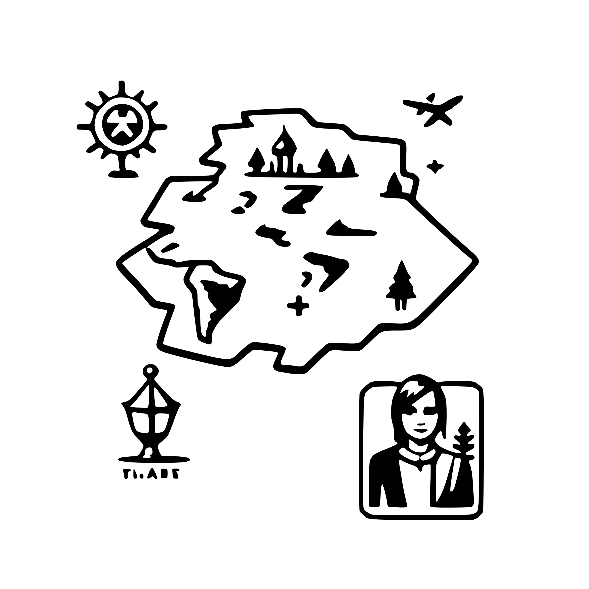 AI-generated SVG of a couple's travel map