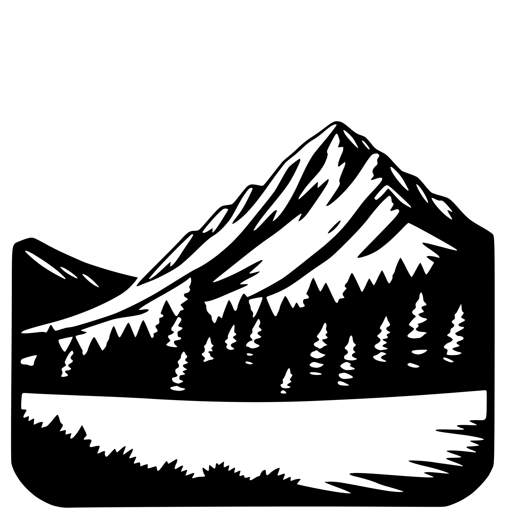 AI-generated SVG of a mountain