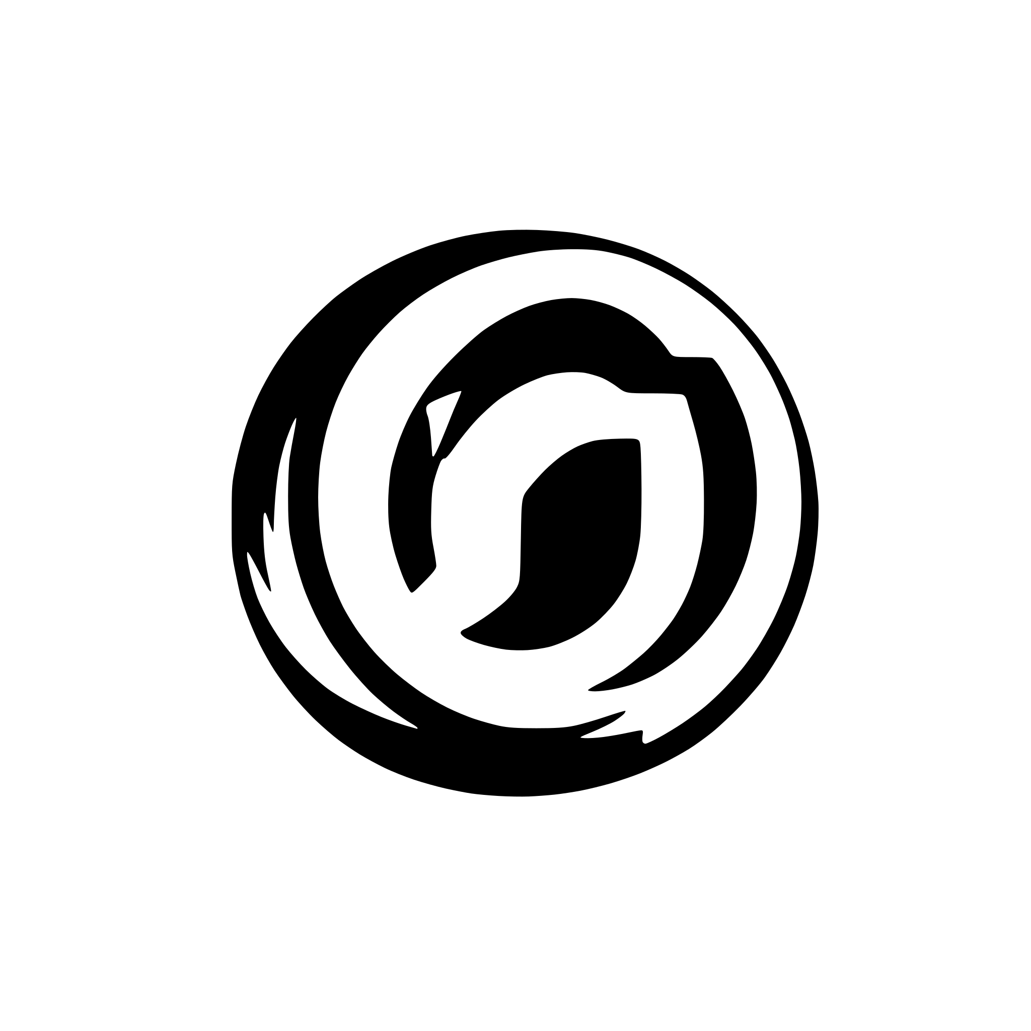 AI-generated SVG of a A letter logo combining C and Q