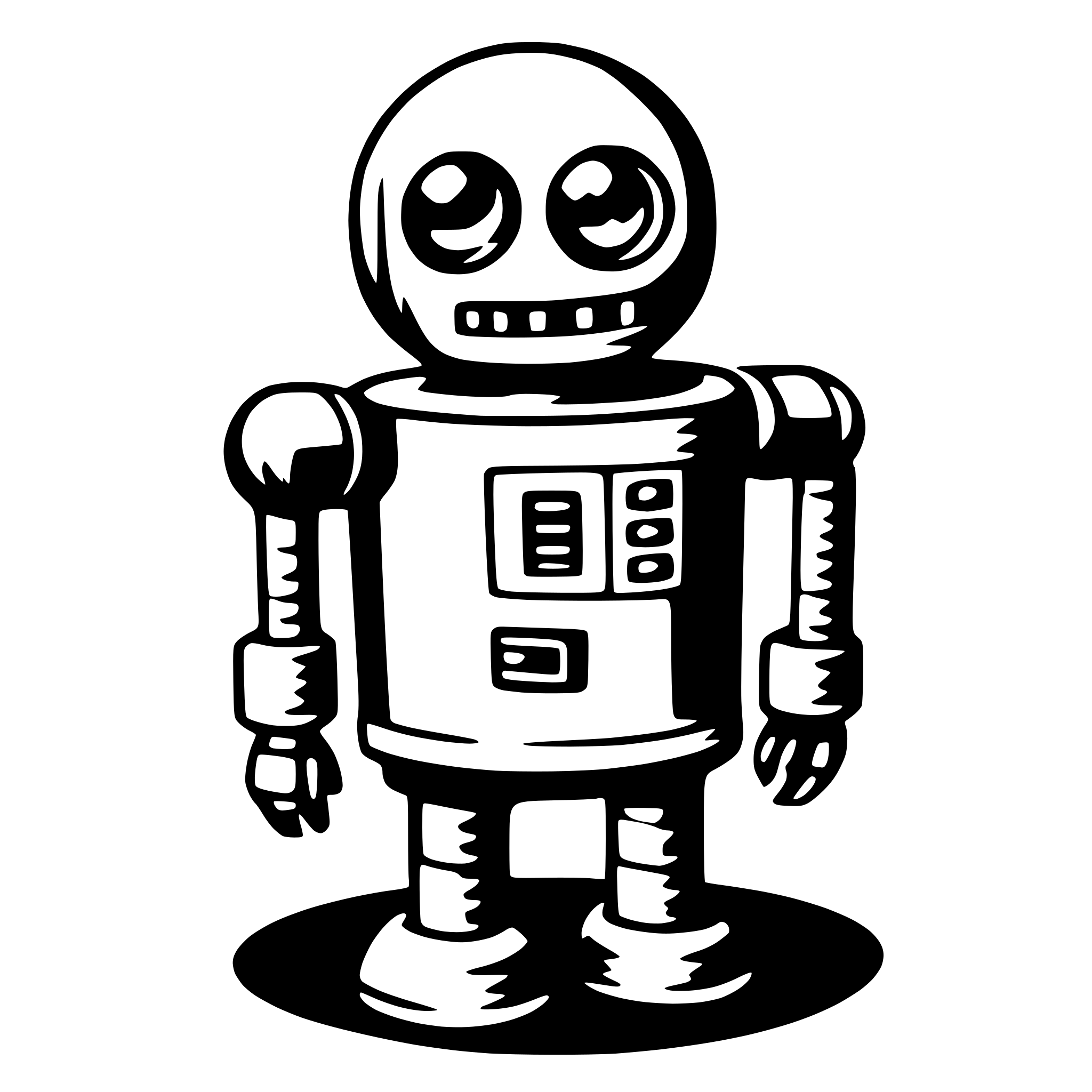 AI-generated SVG of 'robot'