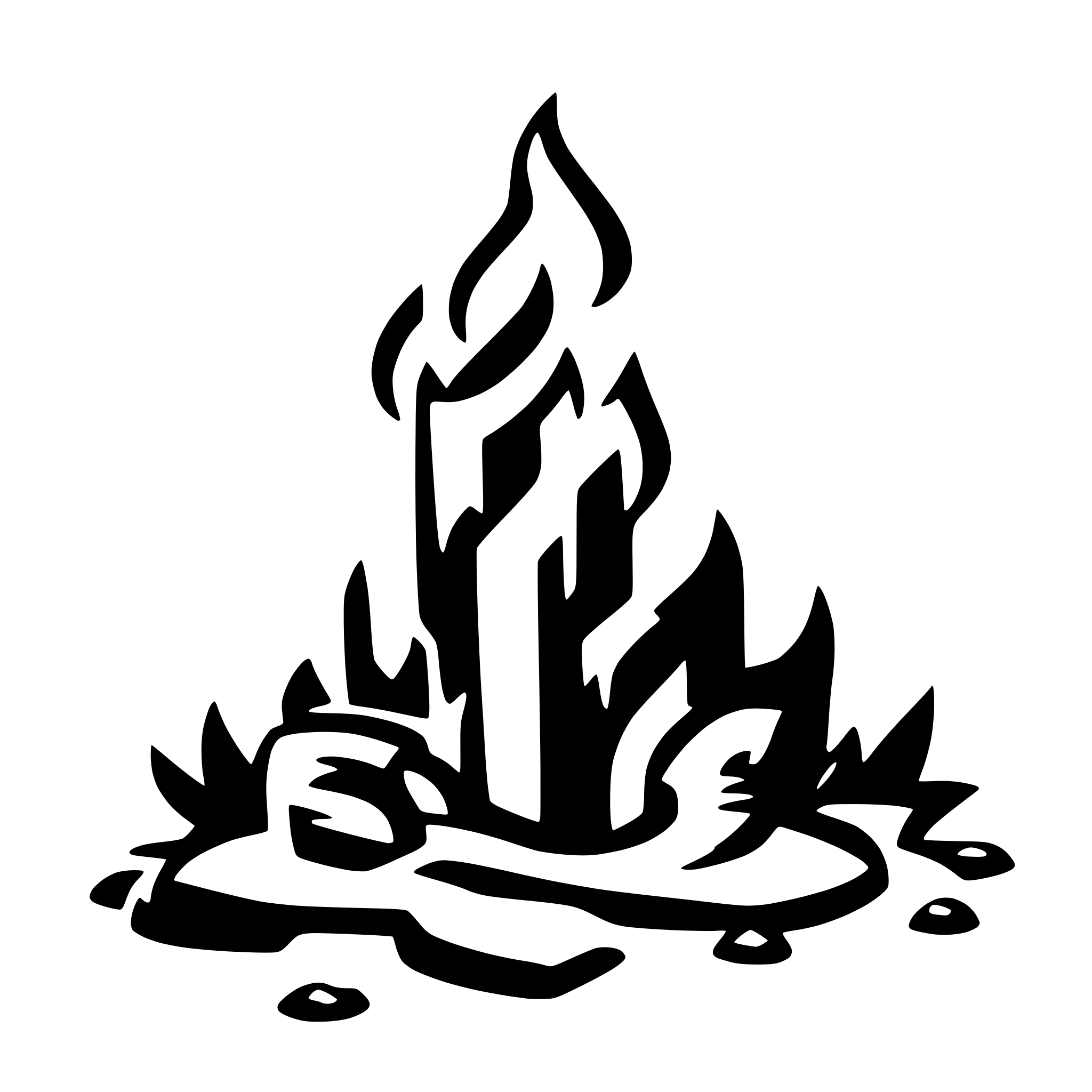 AI-generated SVG of a fire
