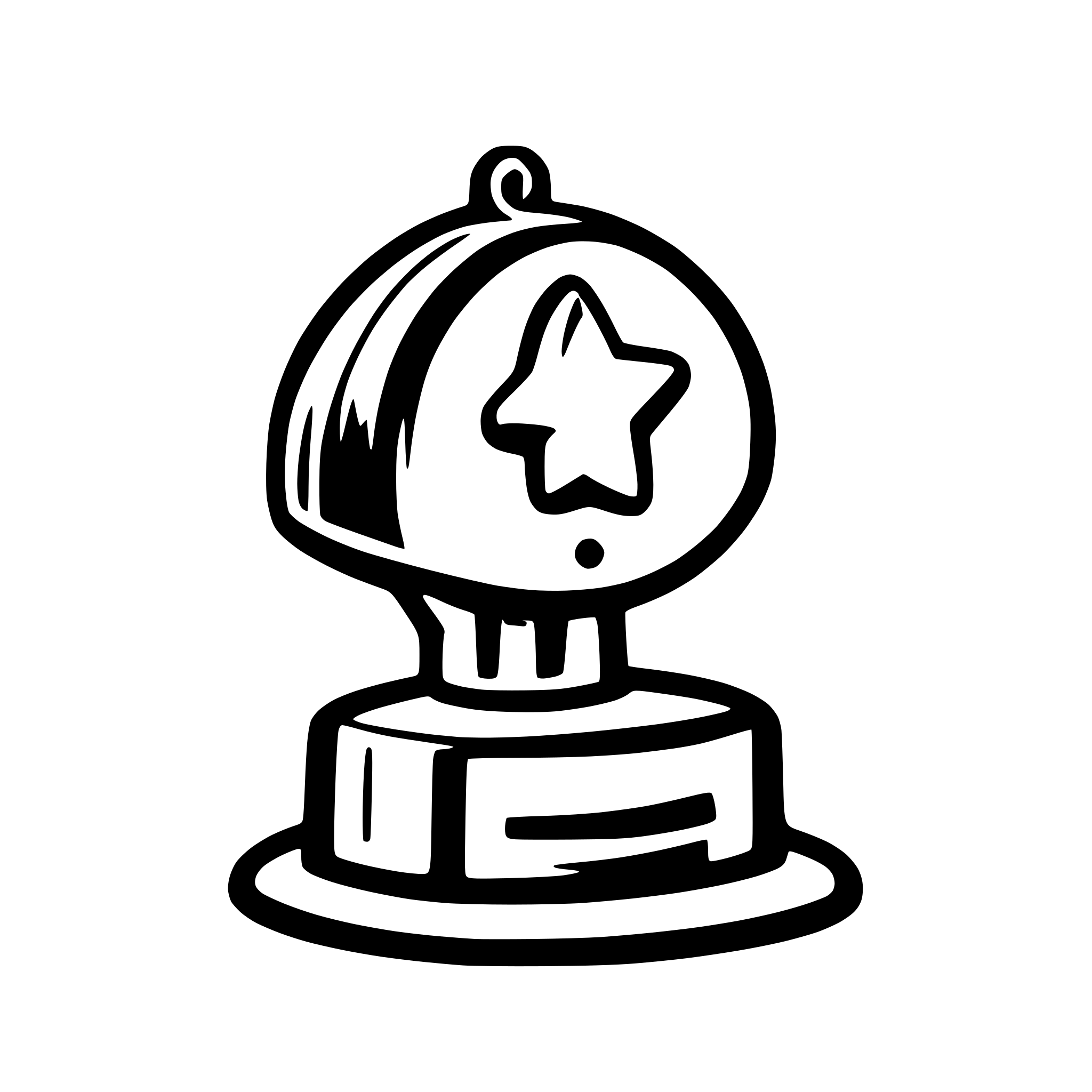 AI-generated SVG of a a simple notification bell in green with black outlines currently ringing