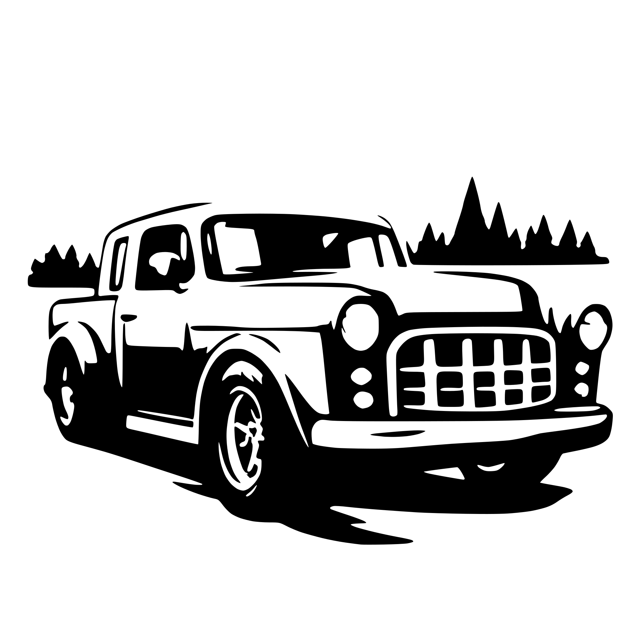 AI-generated SVG of 'chevy race truck'
