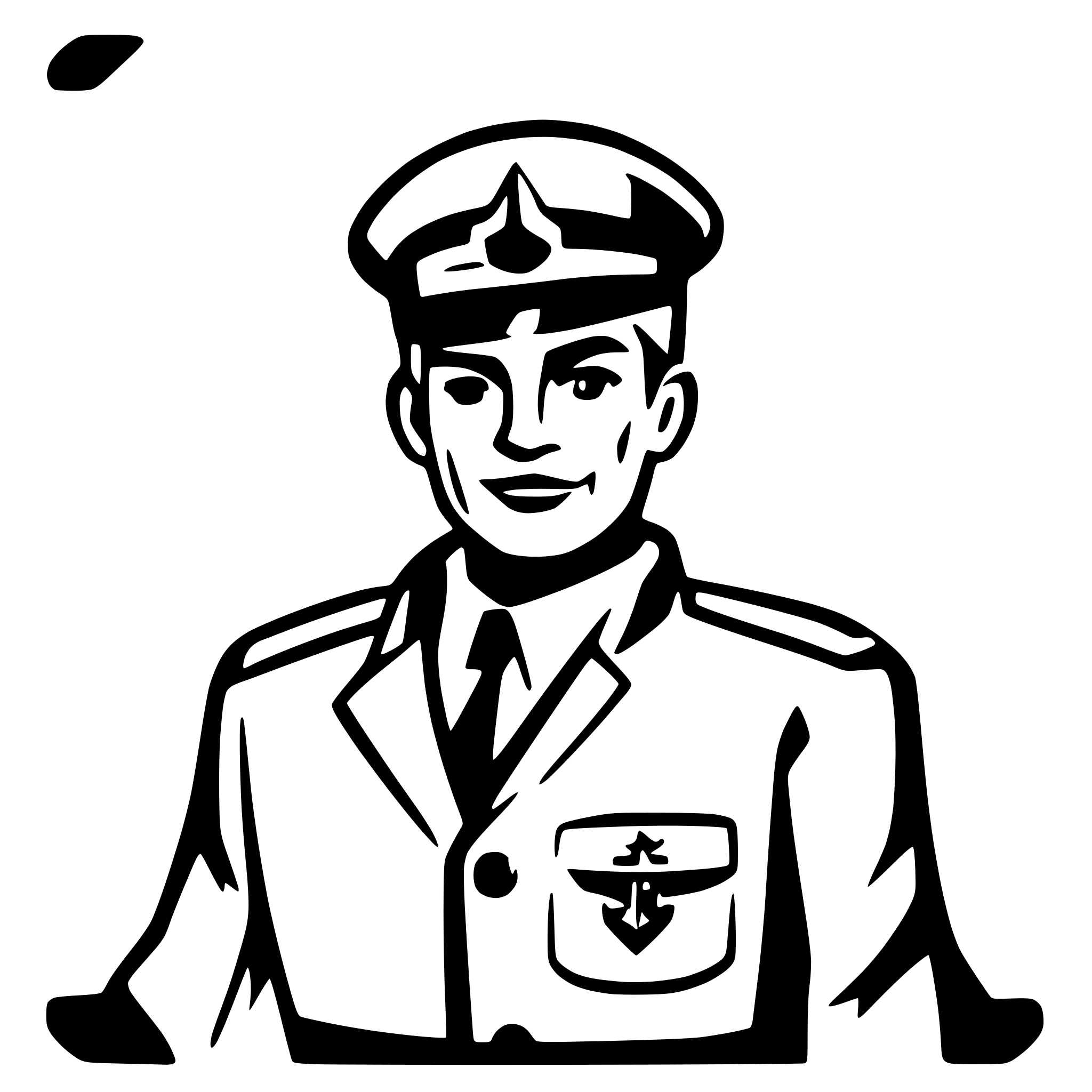 AI-generated SVG of a captain of ww2 us nay submarine