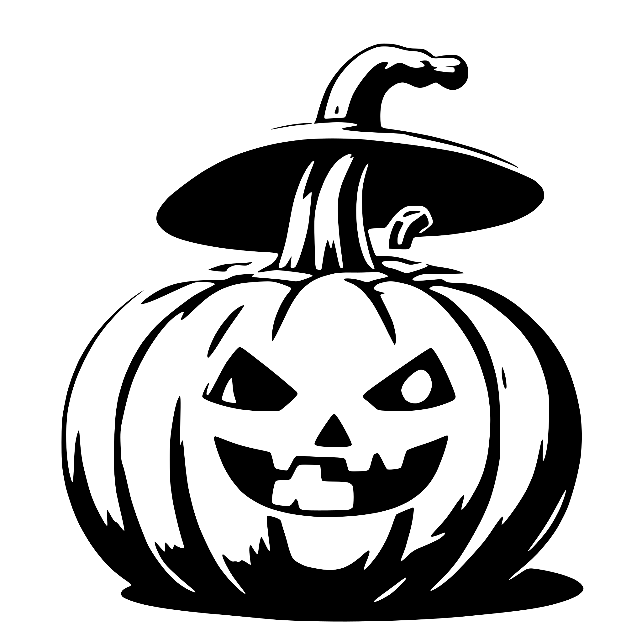 AI-generated SVG of a A haloween pumpkin asking for sweets