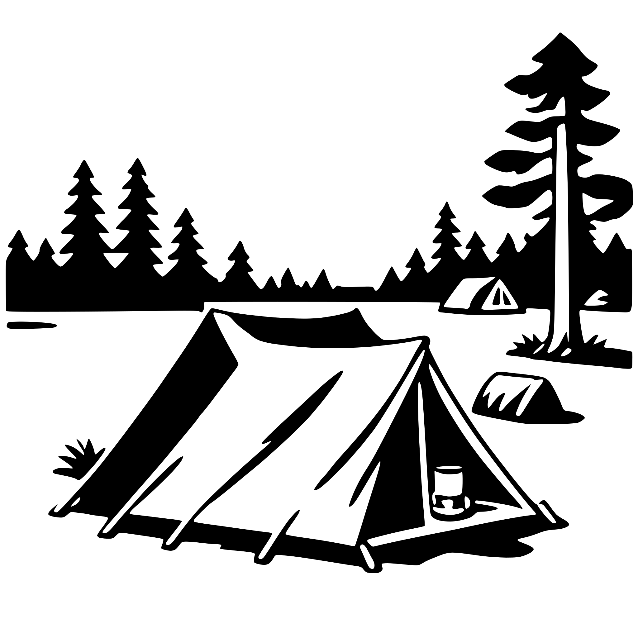 AI-generated SVG of 'camping in national park'