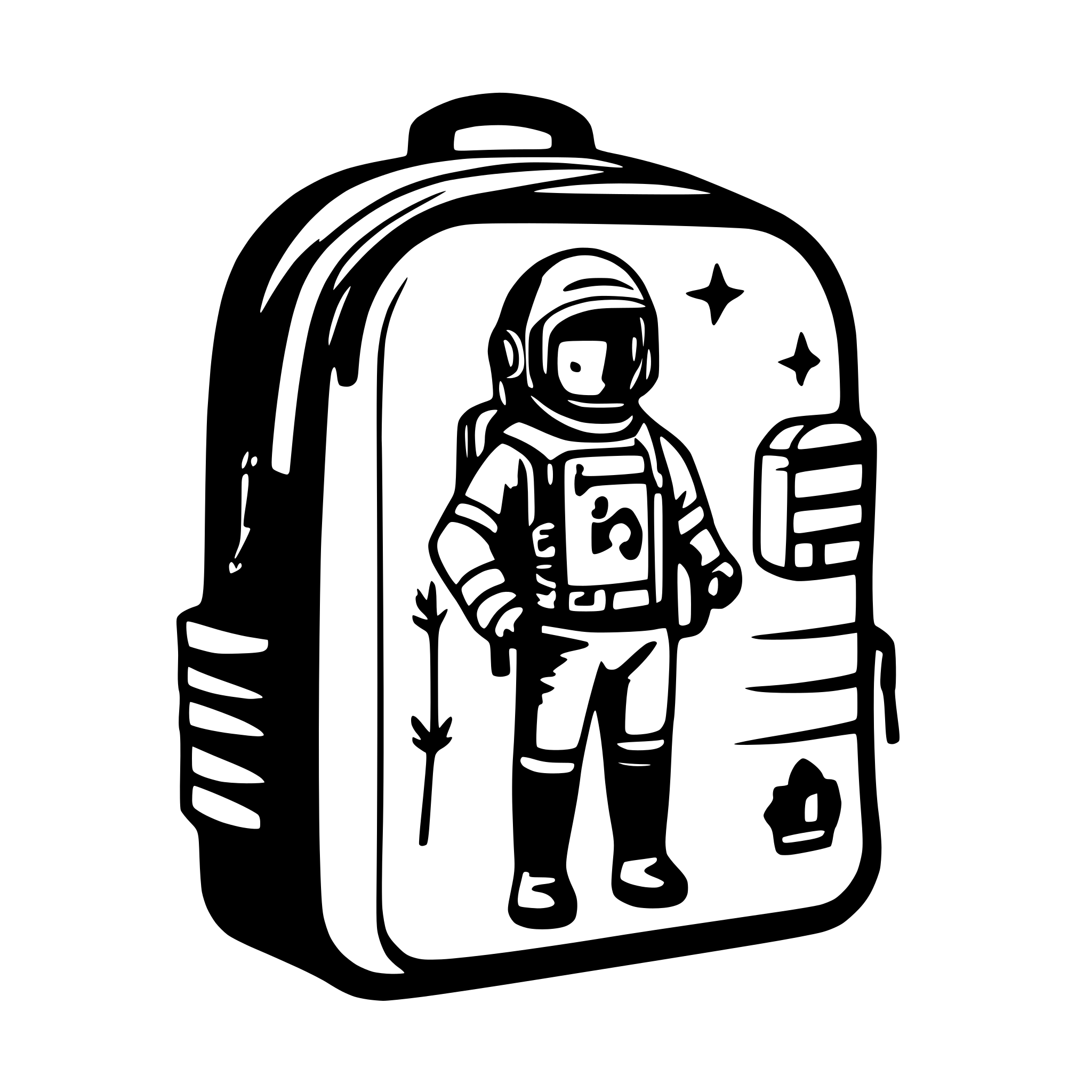 AI-generated SVG of 'astronaut life support backpack'
