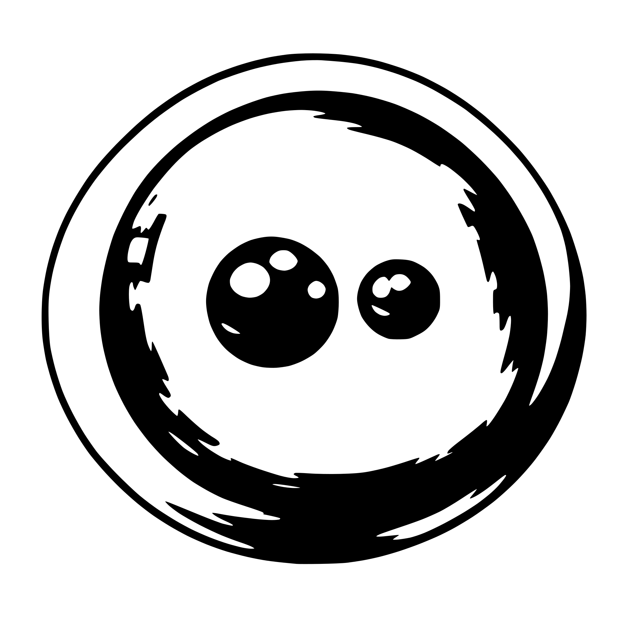 AI-generated SVG of 'planet that has pupil'
