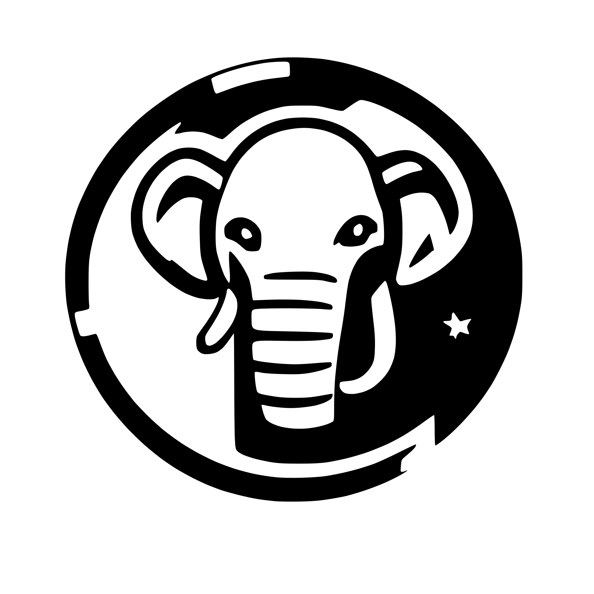 AI-generated SVG of 'African elephant'
