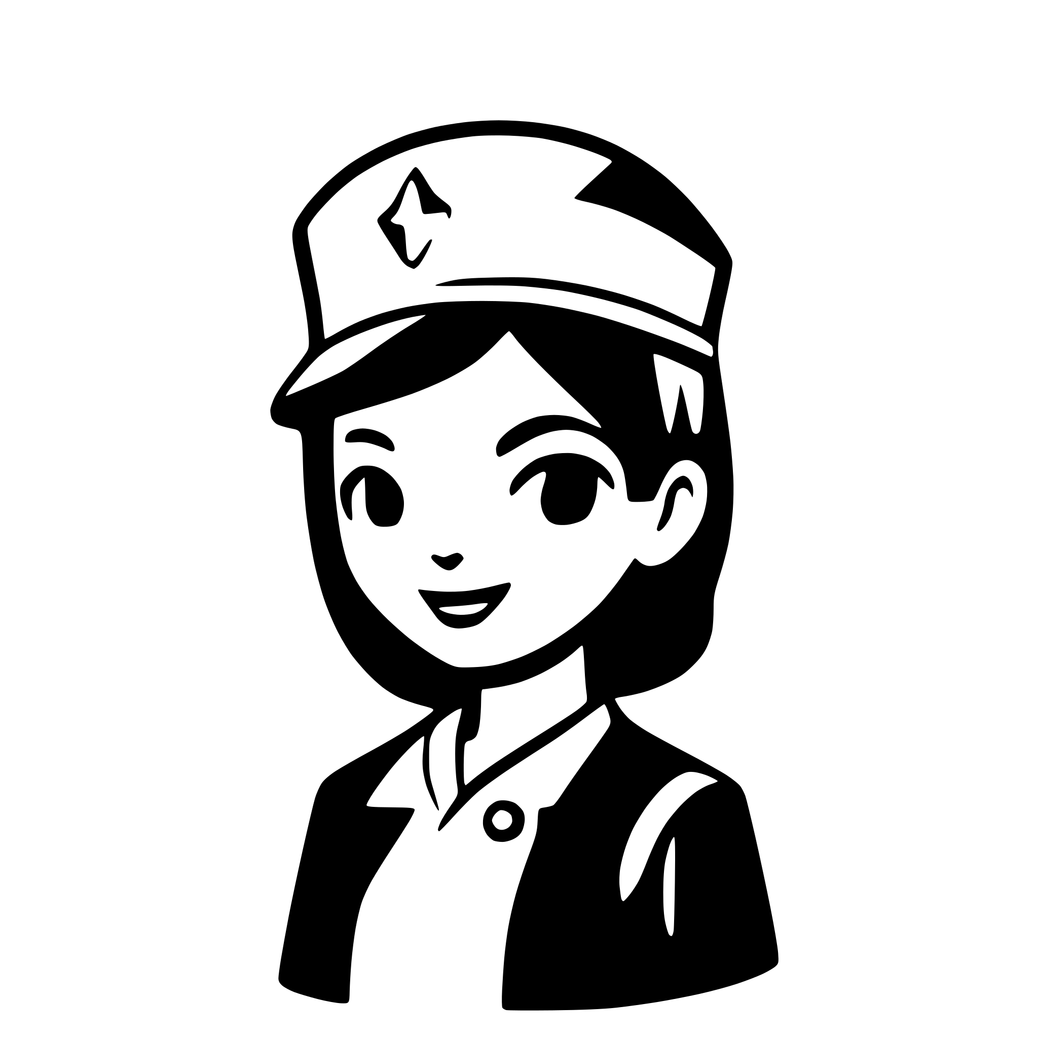 AI-generated SVG of a nurse hat
