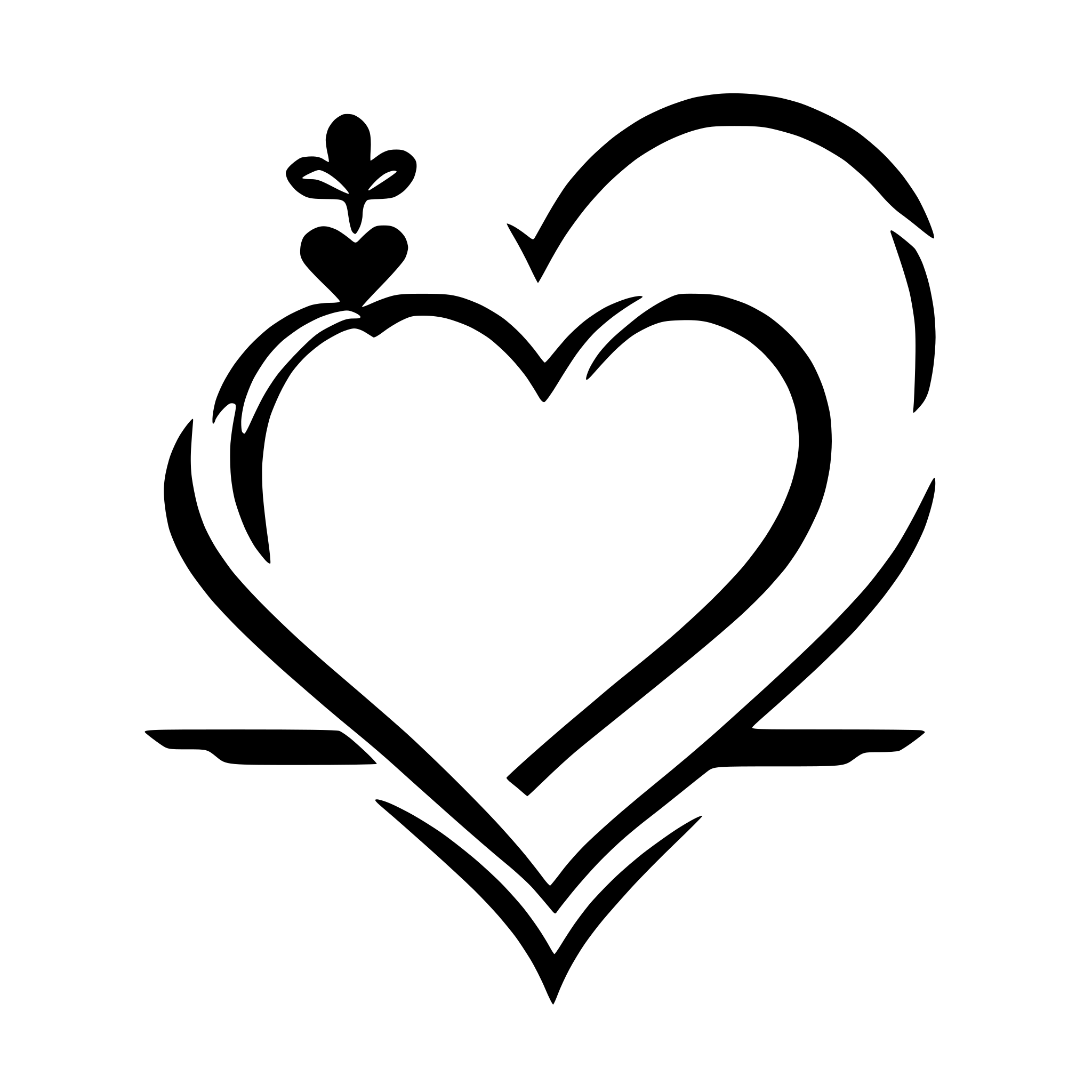 AI-generated SVG of a divider with heart
