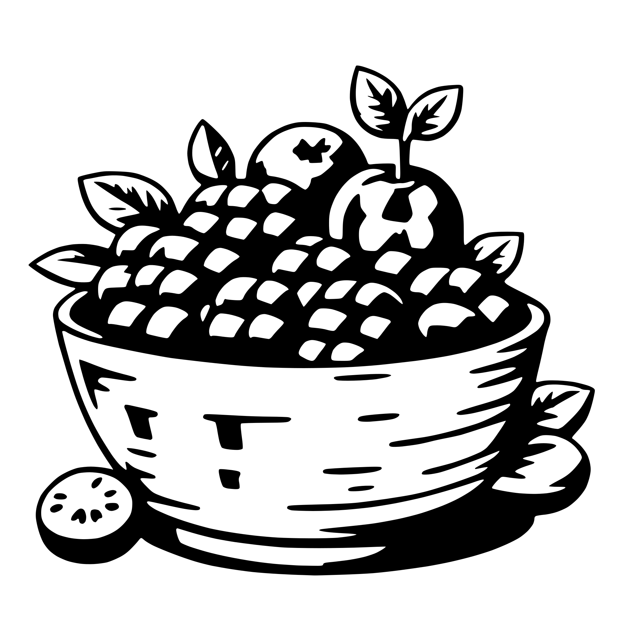 AI-generated SVG of a fruit basket