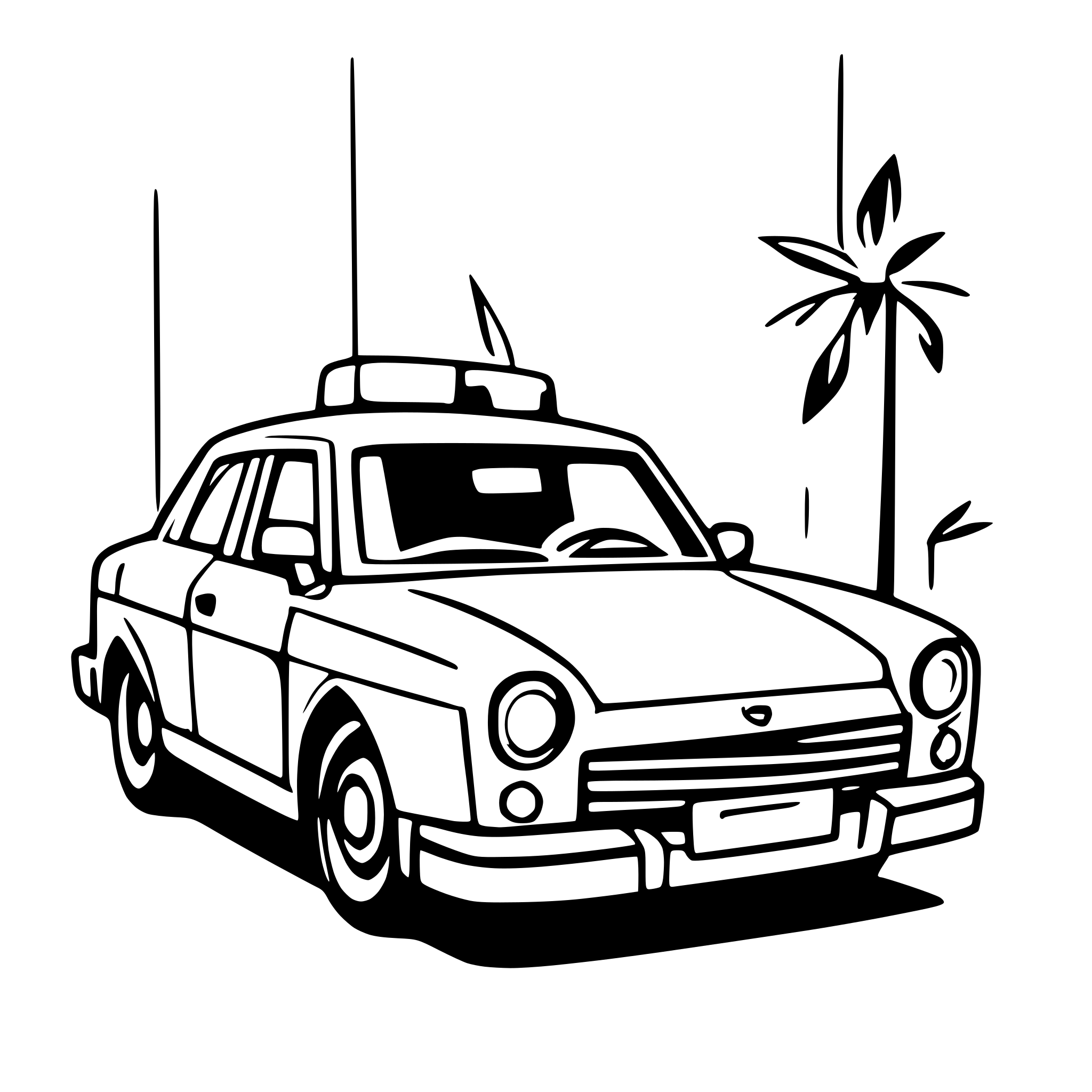 AI-generated SVG of 'police car'