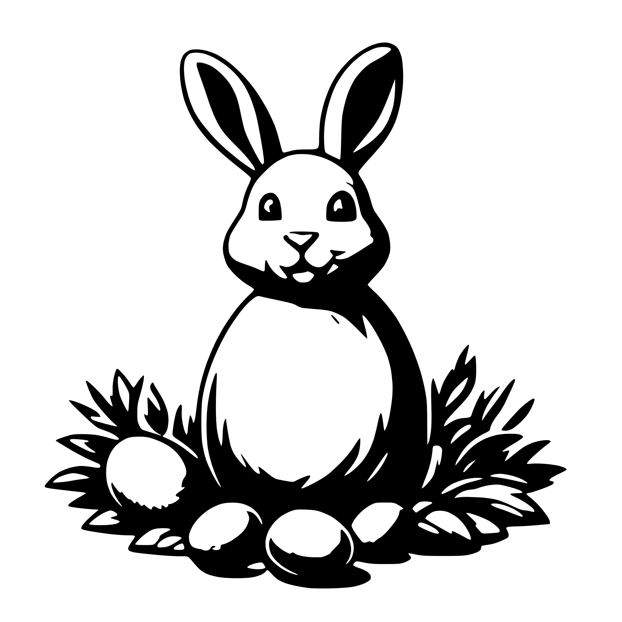 AI-generated SVG of a easter