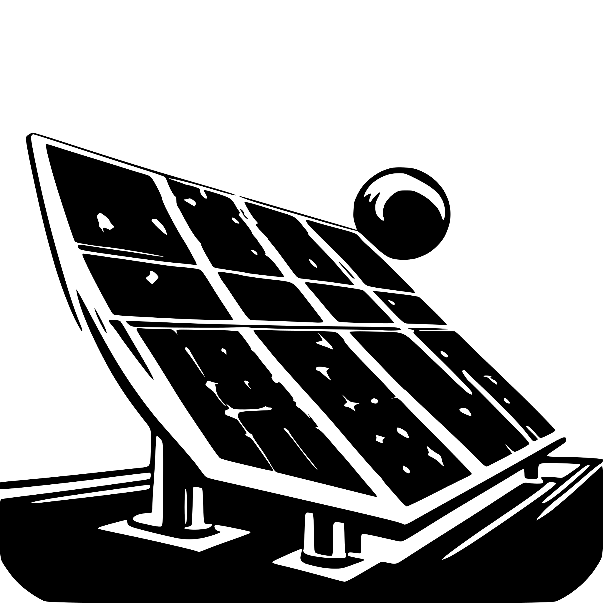 AI-generated SVG of 'sun and solar panel, depicting power flow from sun to solar panel'