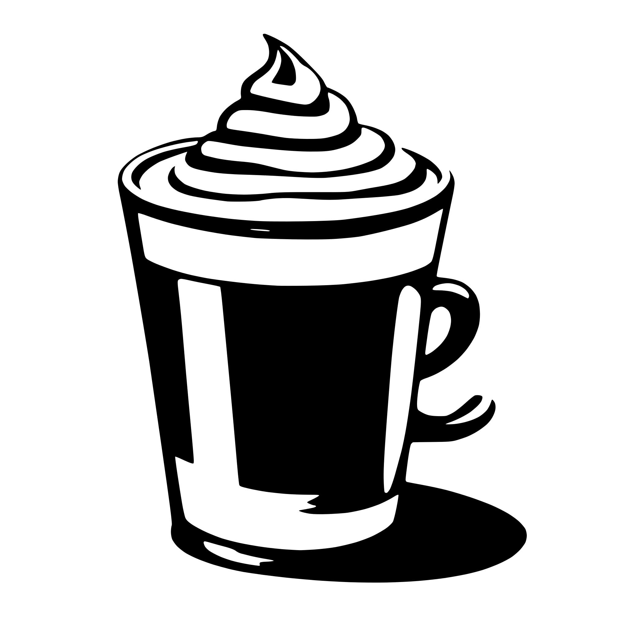 AI-generated SVG of 'coffee cream shape'