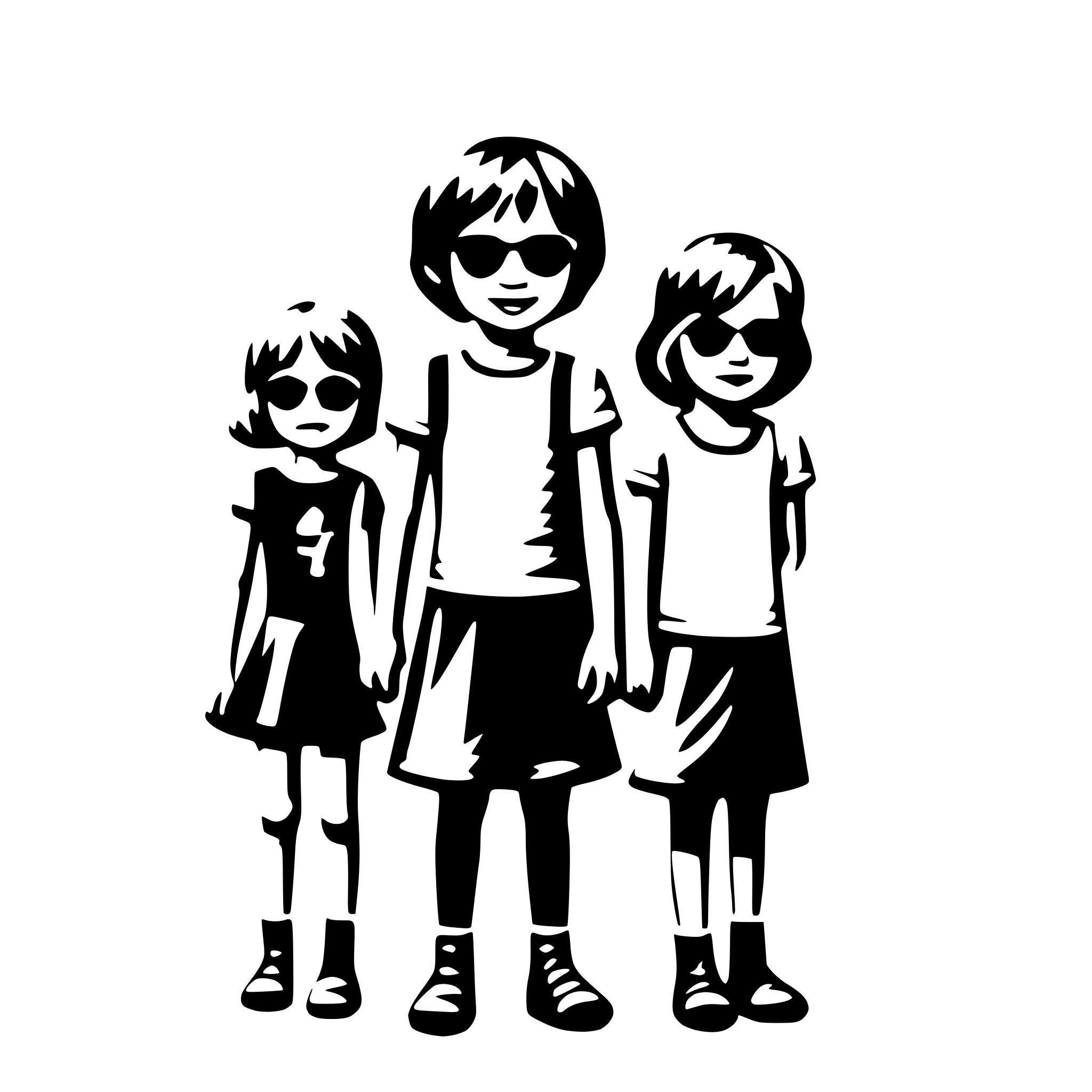 AI-generated SVG of 'Children all over the world'