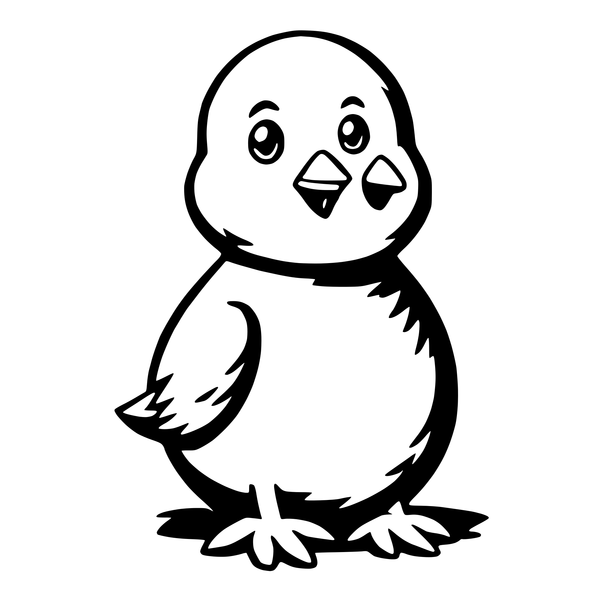 AI-generated SVG of 'easter chick'