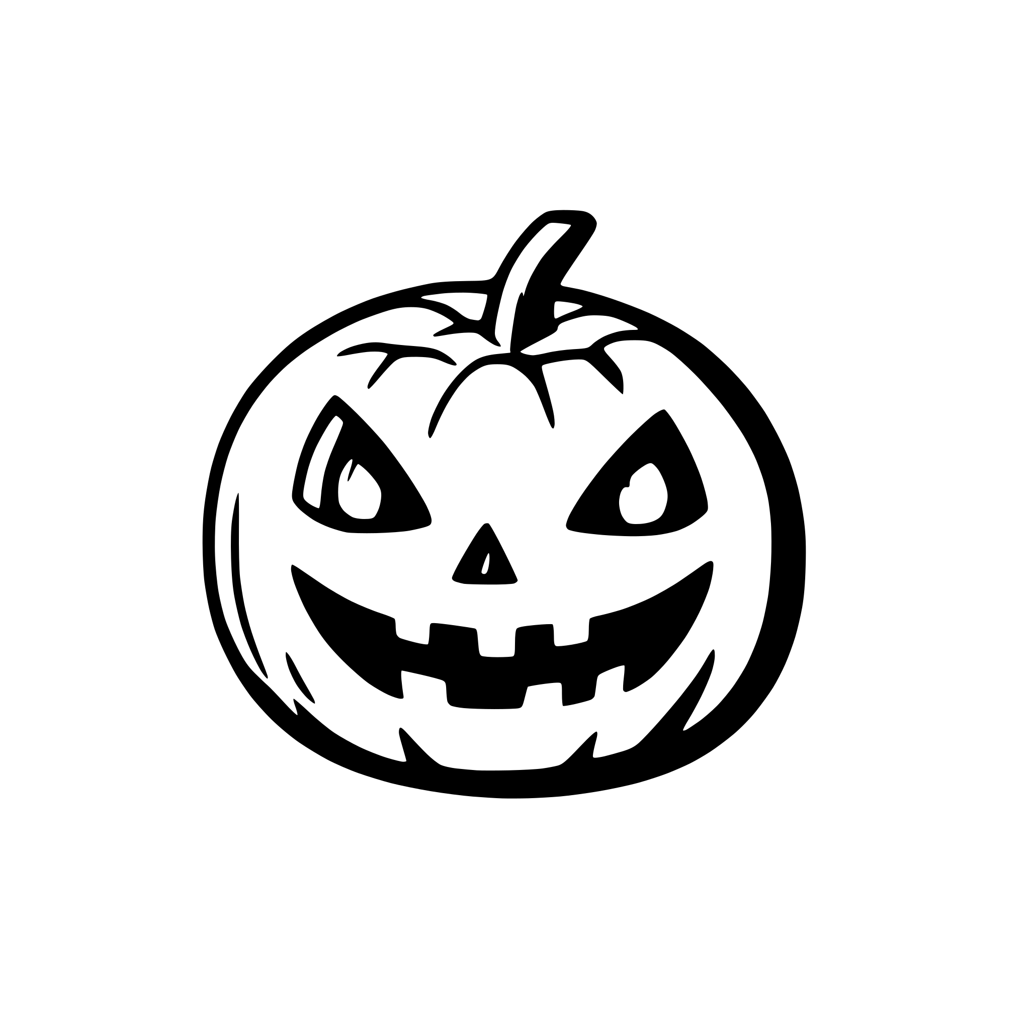 AI-generated SVG of a Halloweenpumpkin