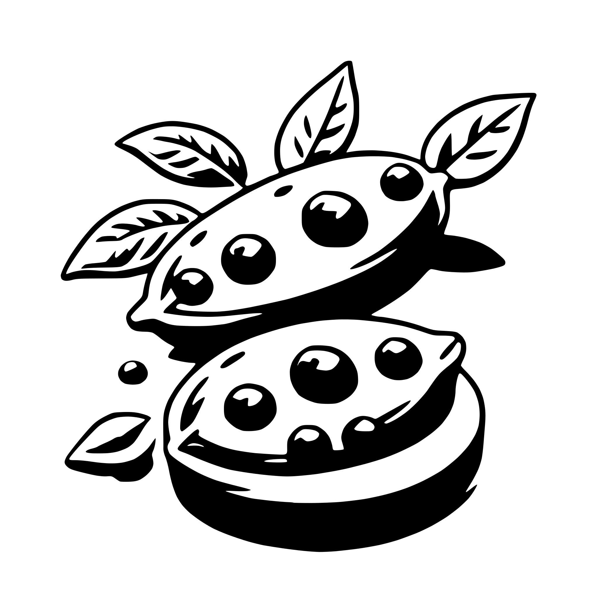 AI-generated SVG of a peas